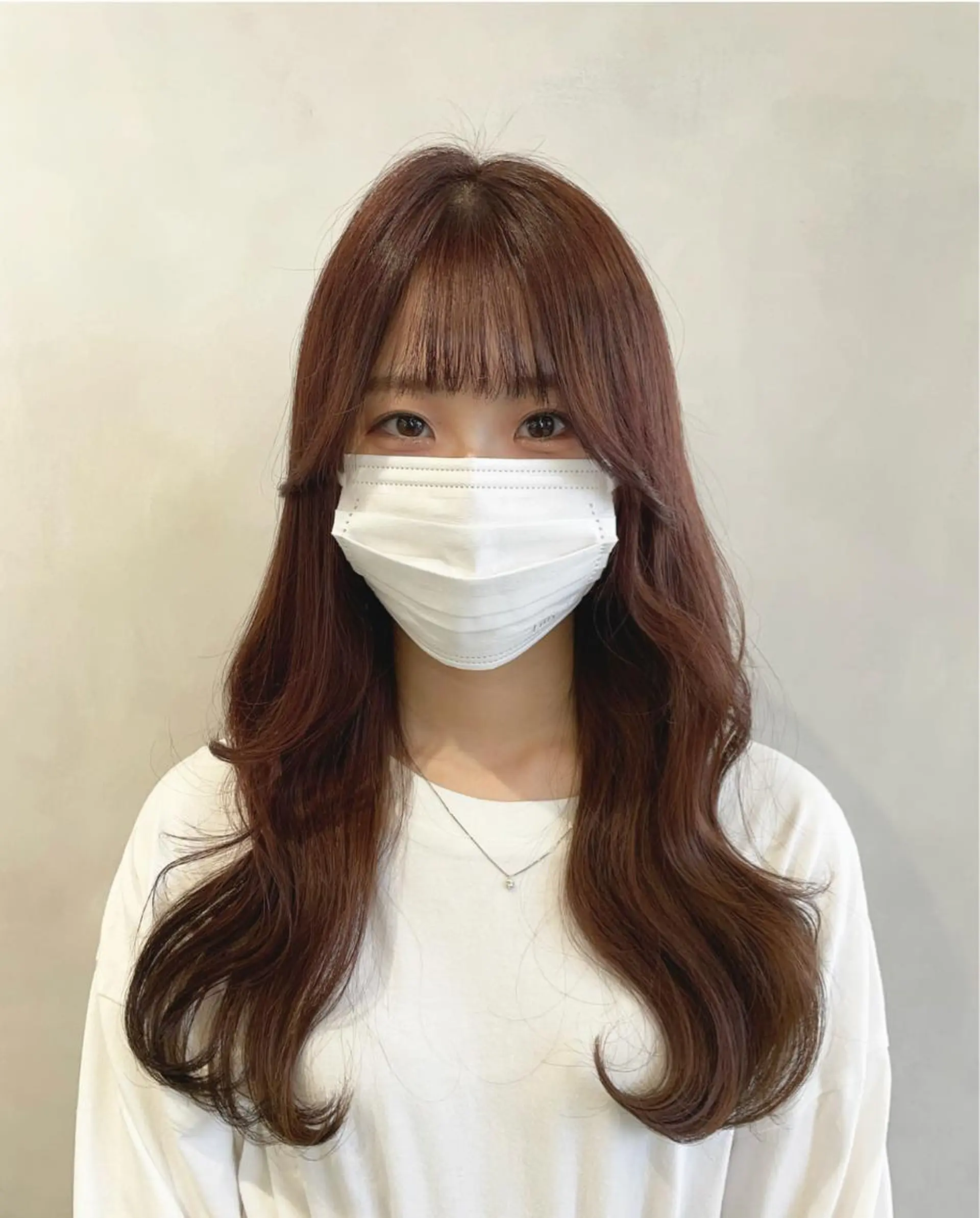 ロング カット ヘアカラー トリートメント ❤︎︎韓国ヘア❤︎︎ 𝑺𝒉𝒊𝒉𝒐のヘアスタイル