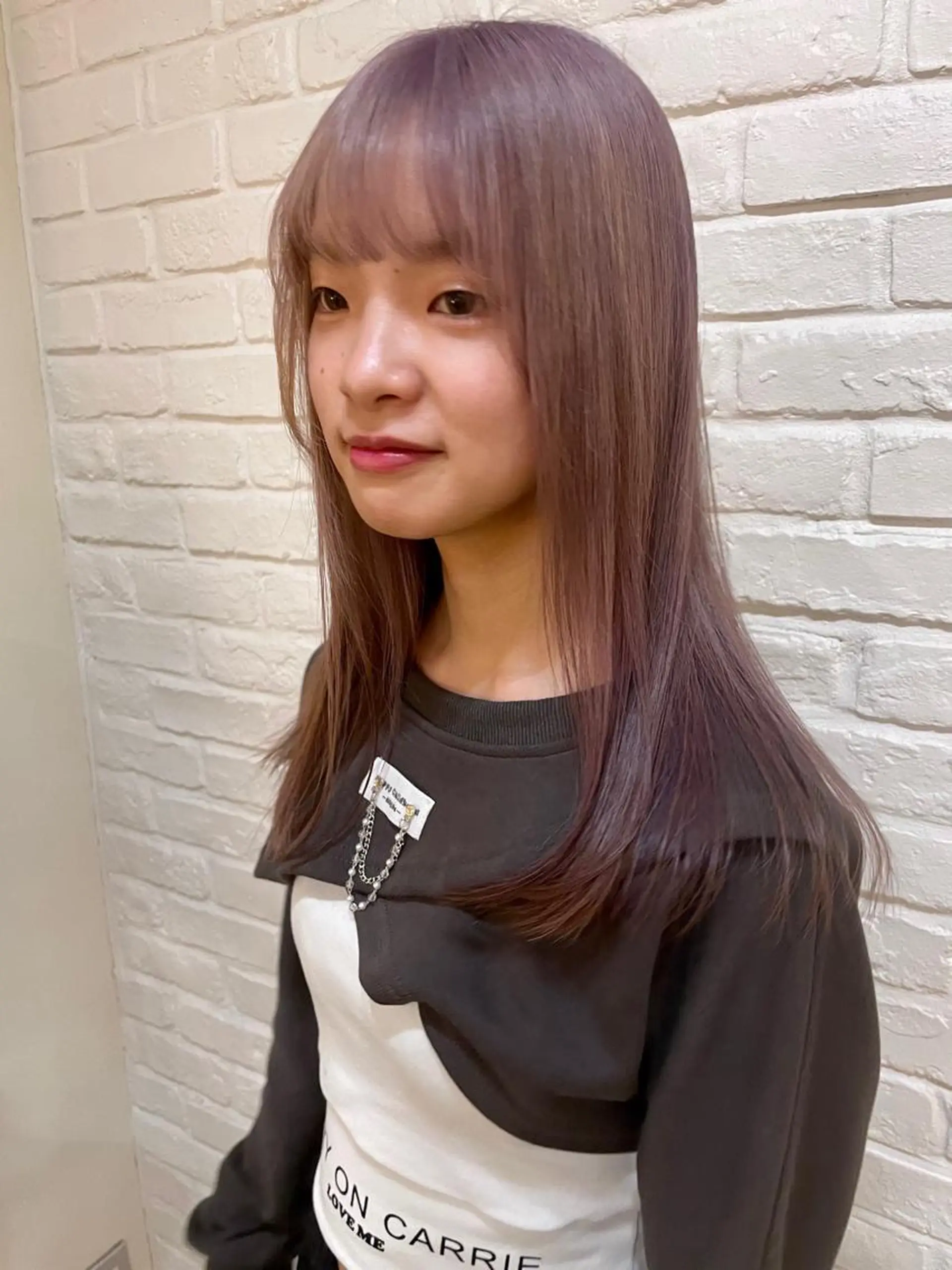 ロング カラー ヘアカラー トリートメント 透明感/ハイトーン ／レッドカラー🍓のヘアスタイル