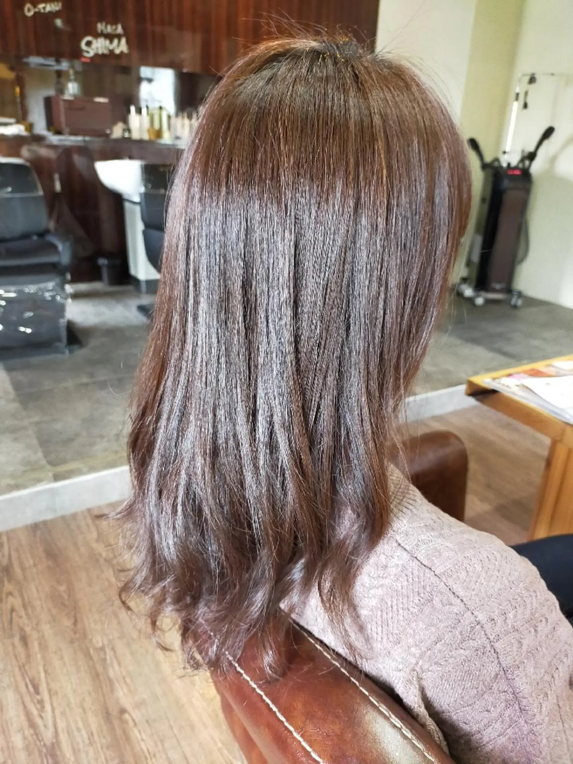 ロング カラー パーマ カット パーマ ルーキス やまざきのヘアスタイル