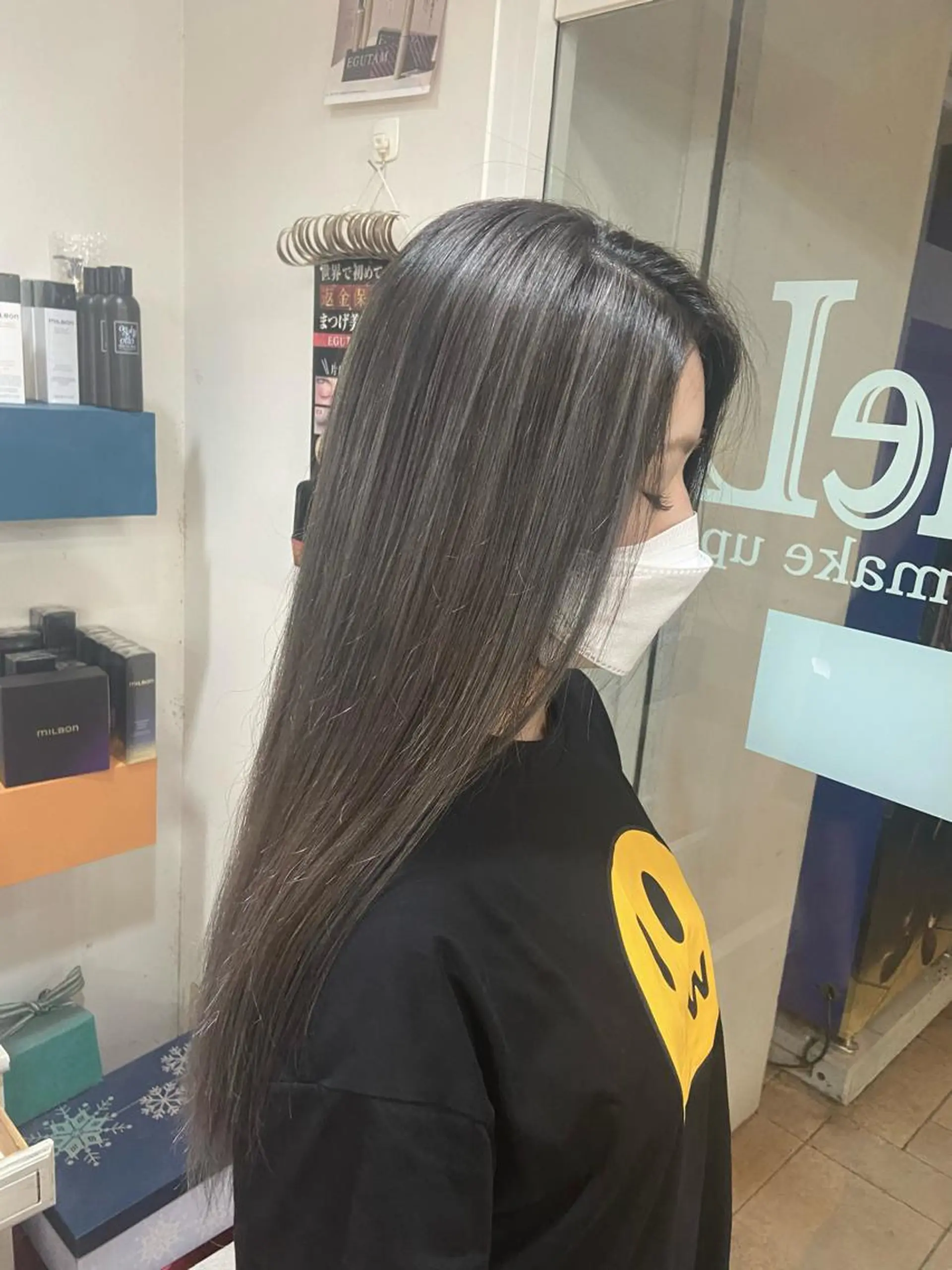ロング カラー 髪質改善/透明感 カラー/西川奈穂のヘアスタイル