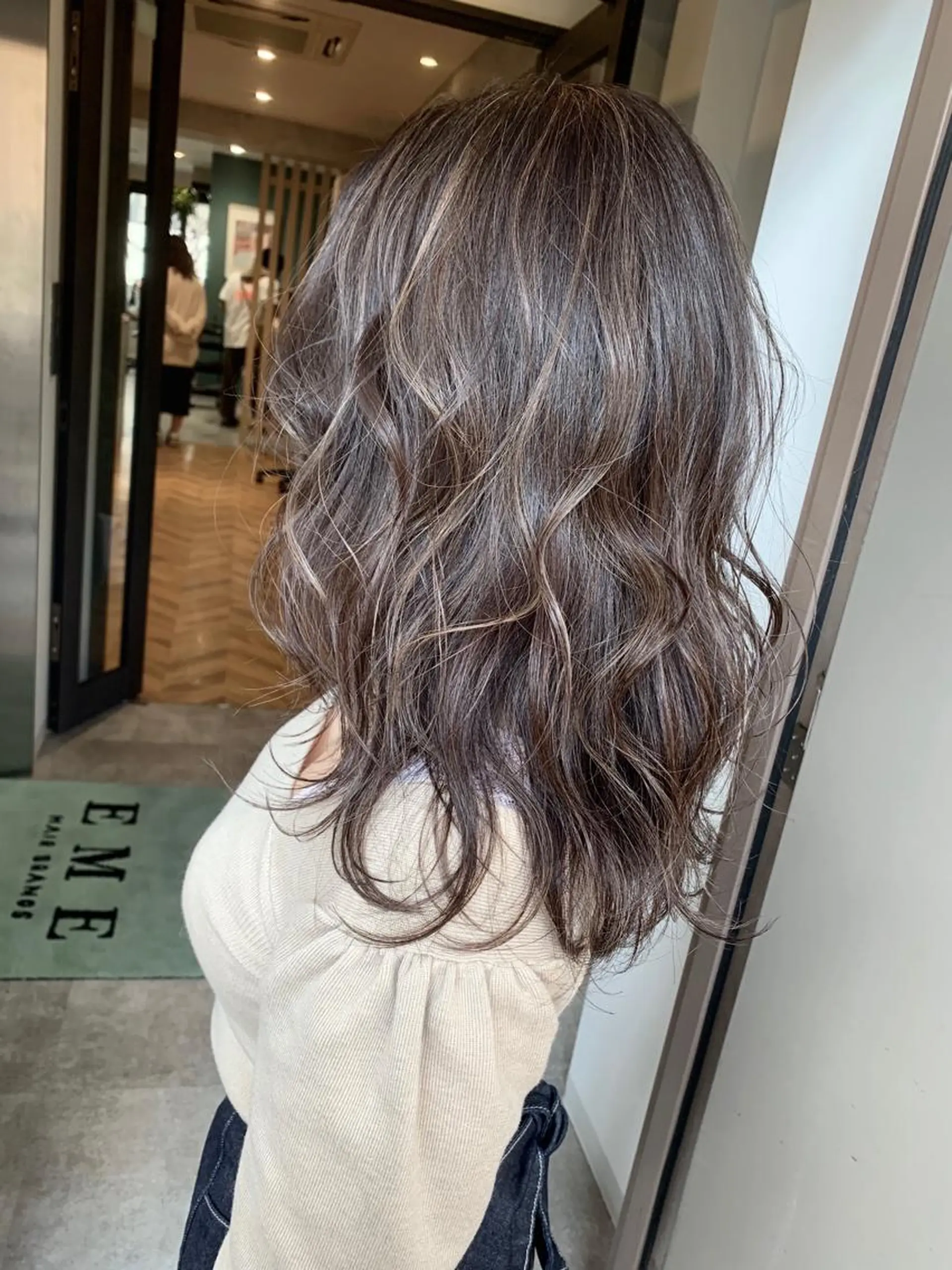 セミロング カラー ヘアカラー 髪質改善will hairdesignのヘアスタイル