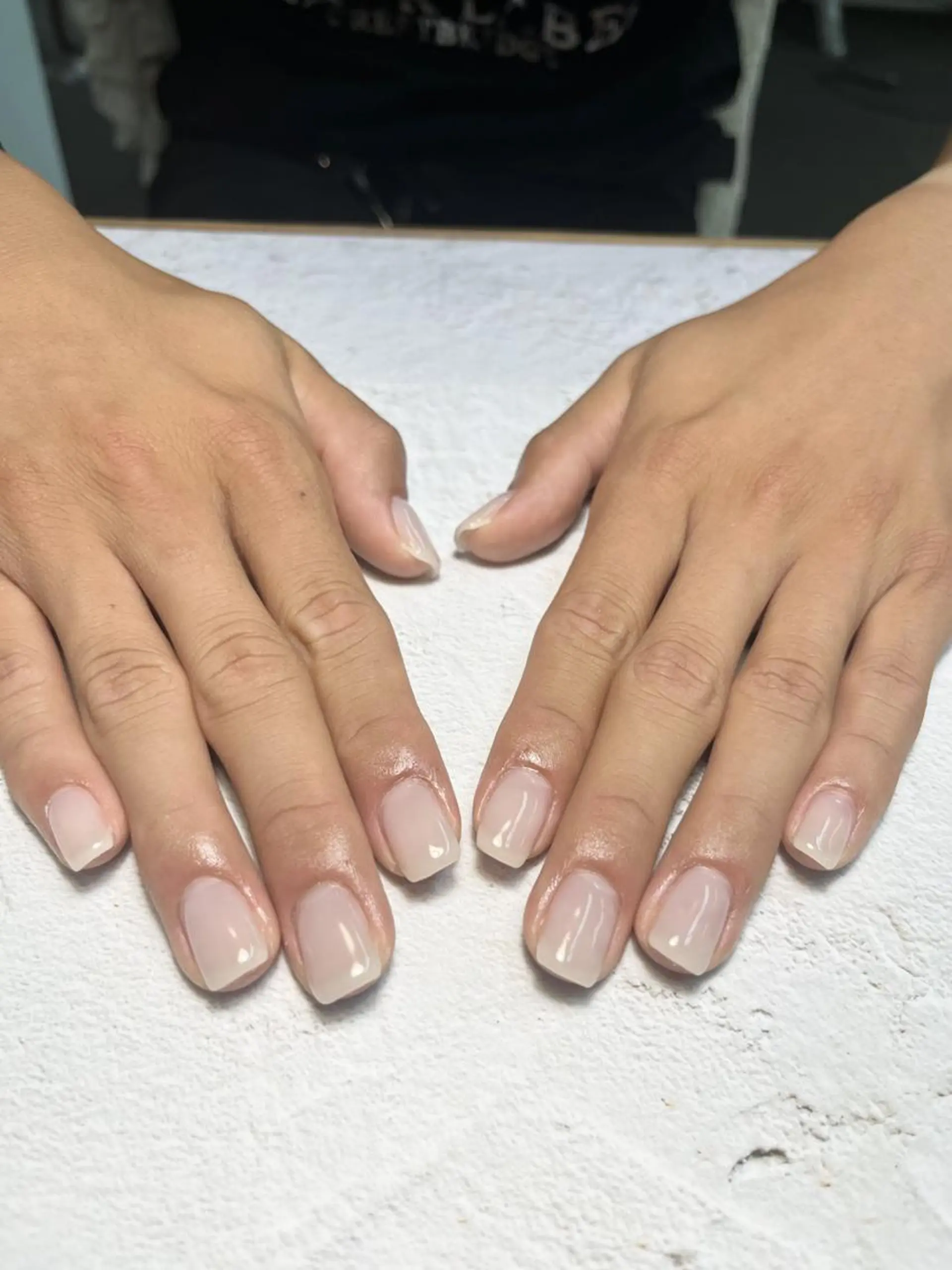 ネイル ワンカラーネイル リボン ハンドネイル 優奈ティン atelier-01のネイルデザイン