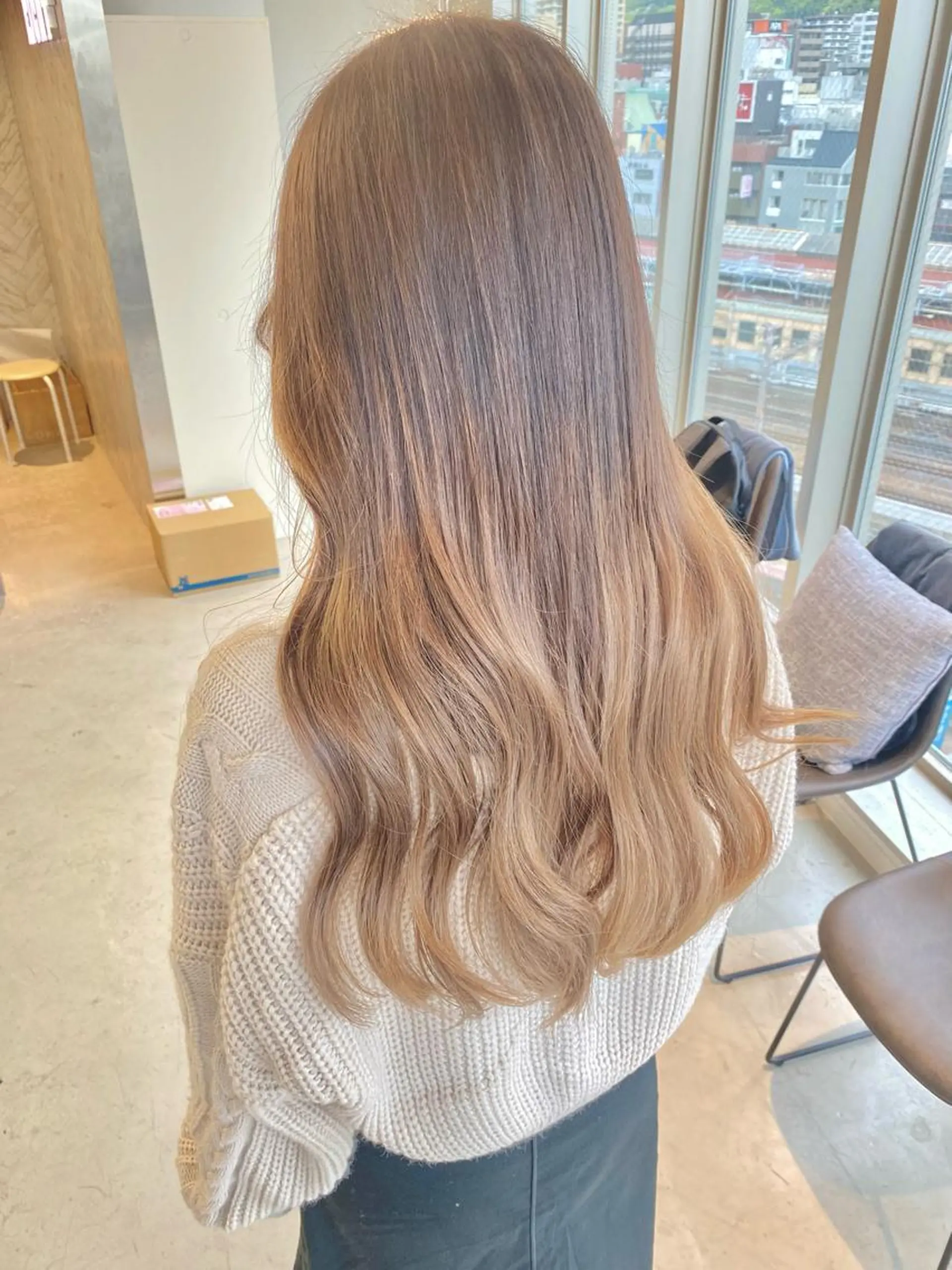 ロング カラー グラデーションカラー カット ヘアカラー トリートメント 💎夏葵 ハイライト /デザイン指名No1のヘアスタイル