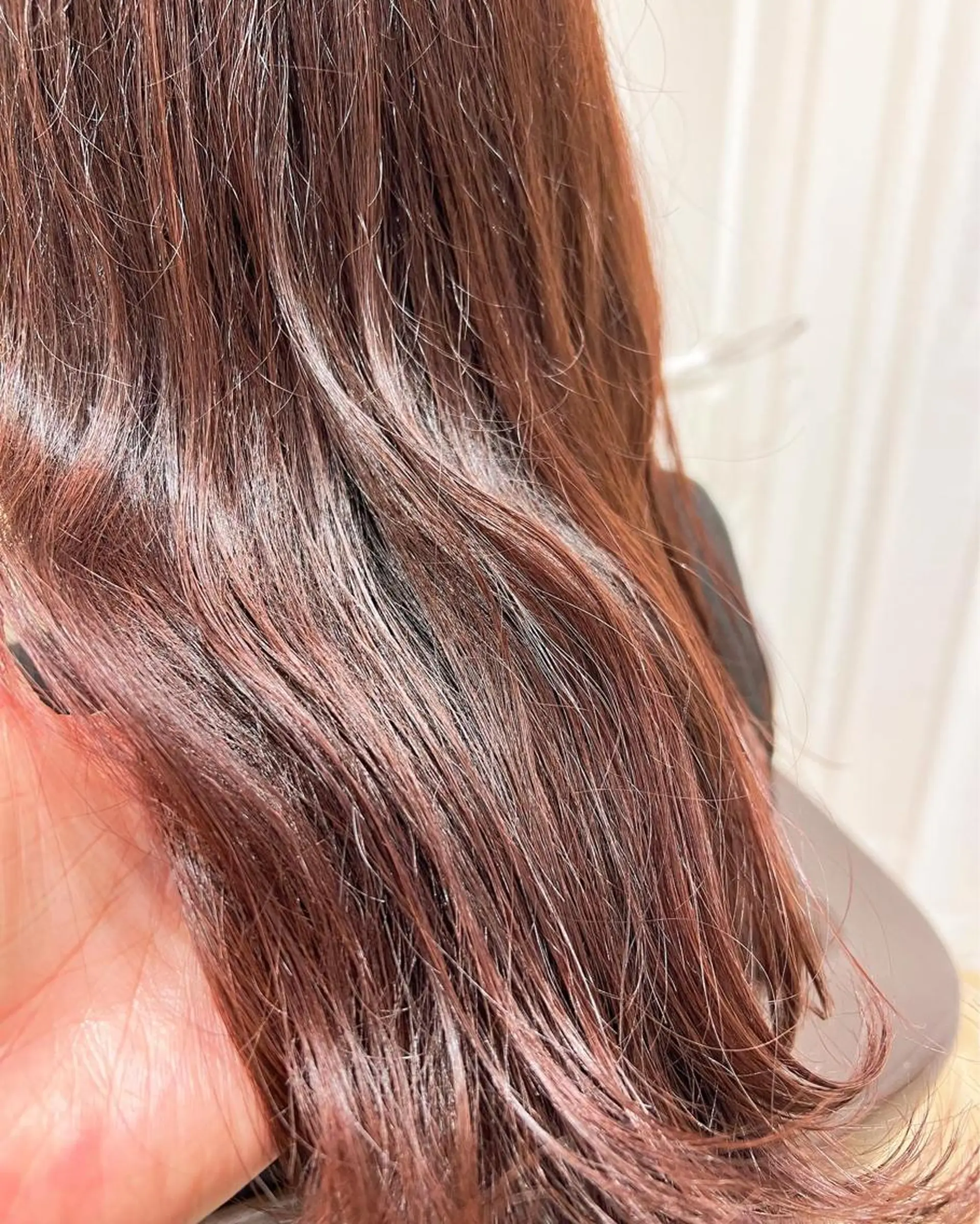 ミディアム カラー ブラウンカラー ピンクカラー ピンクブラウン AVANCE.西宮北口所属・白髪ぼかし/髪質改善 梅原響輝のヘアスタイル