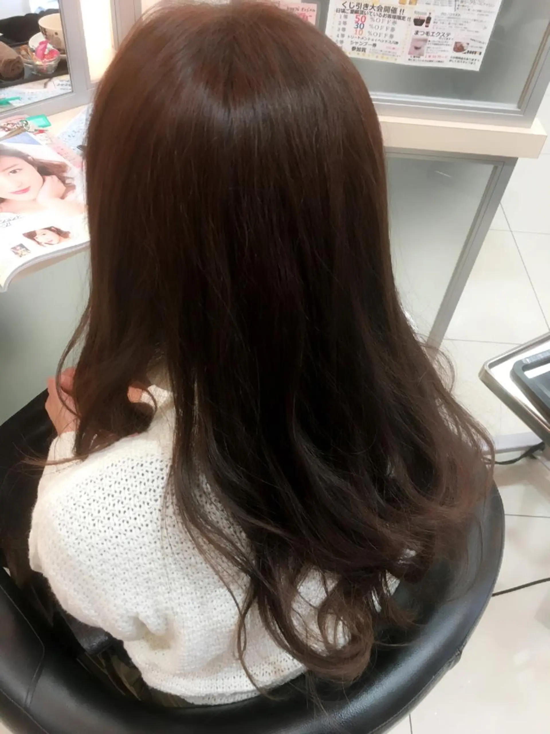 セミロング ロング カラー ブリーチ 永井 大希のヘアスタイル