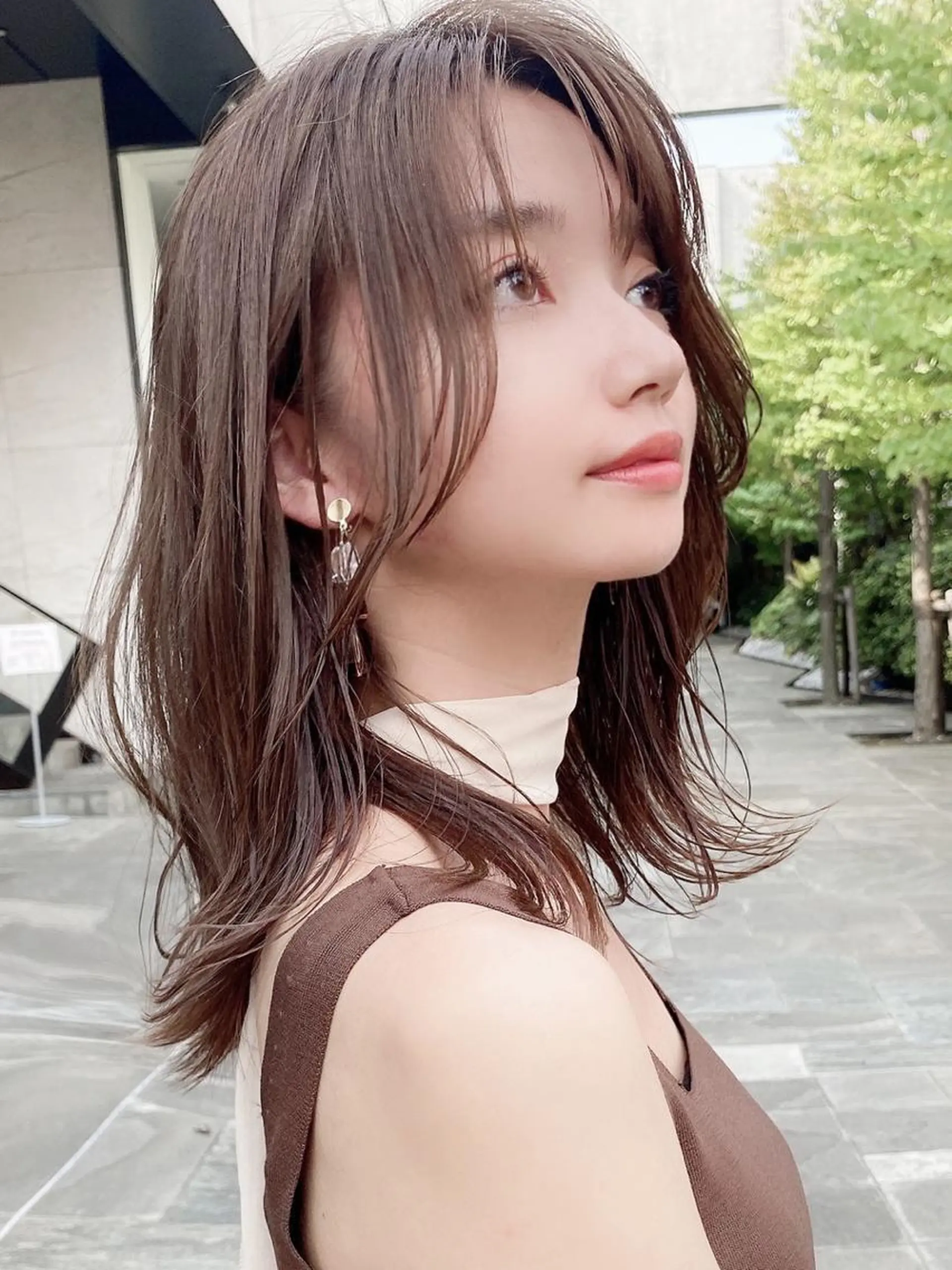 ミディアム 艶感透明感カラー 🫧たけ🫧のヘアスタイル