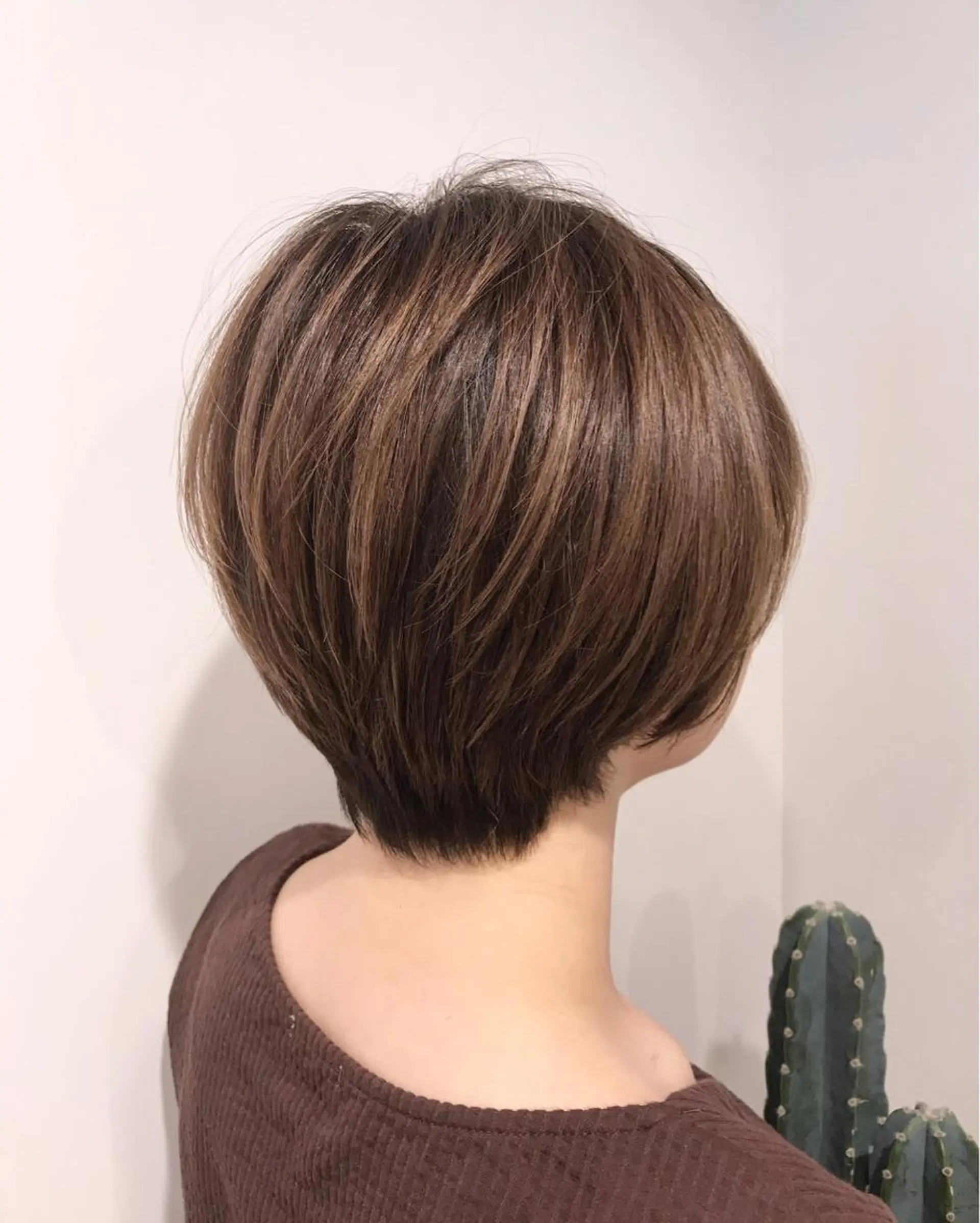 ショート カラー レイヤー/大人ボブ 渡邉【日吉美容室】のヘアスタイル