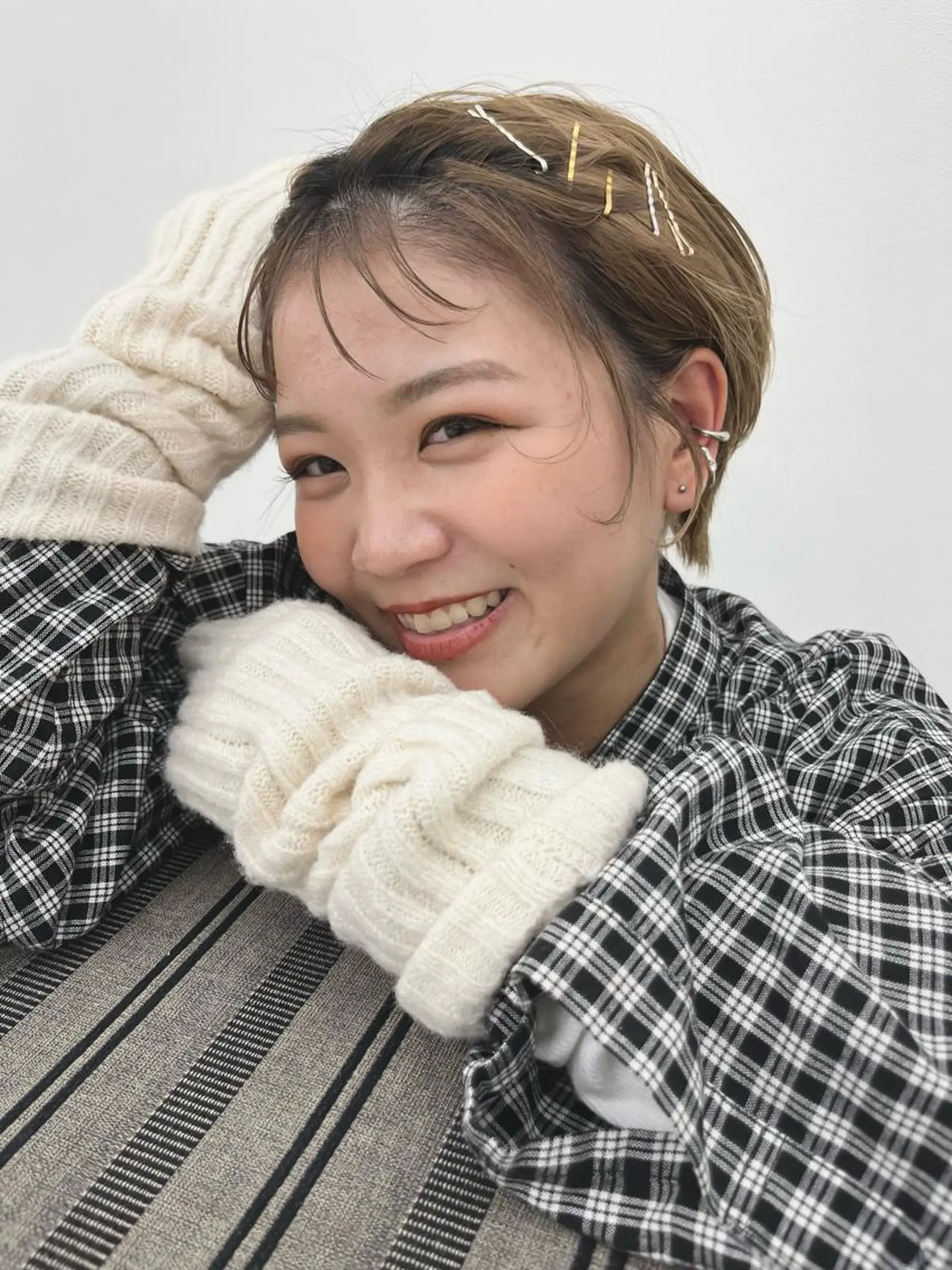 ショート カラー ヘアアレンジ 溝口 ひなこのマツエク・マツパデザイン