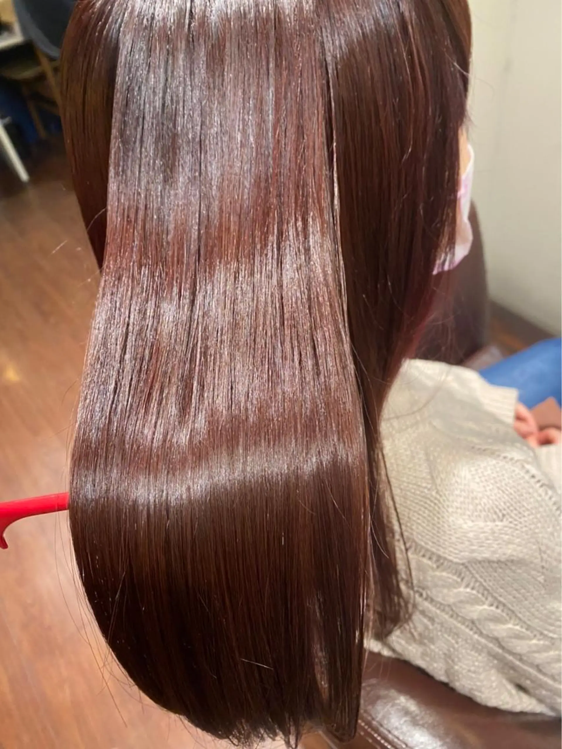 セミロング ヘアカラー トリートメント 水谷 菜央のヘアスタイル