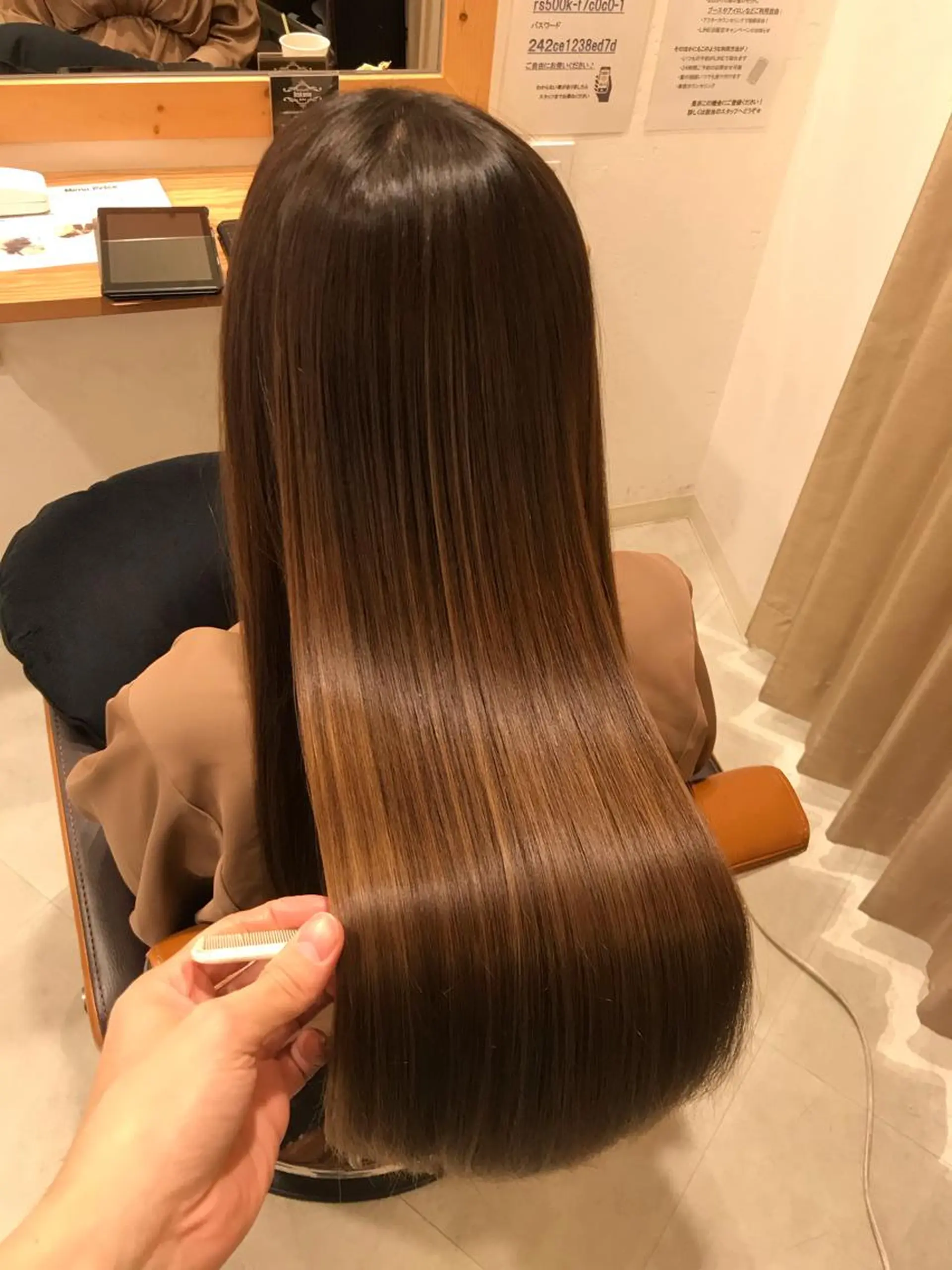 ロング 縮毛矯正 ツヤ髪専門美容師 桑原　和誠のヘアスタイル