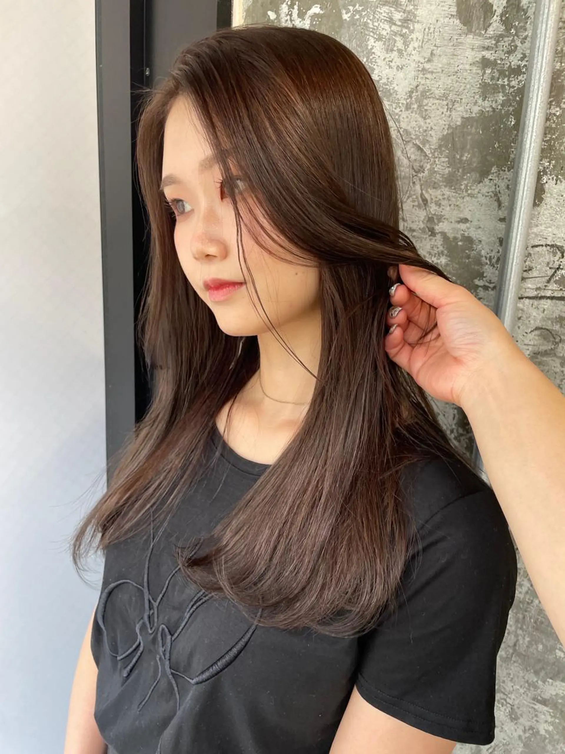 ロング カラー ヘアアレンジ 髙塚碧🇰🇷 韓国ヘア🎗️のヘアスタイル