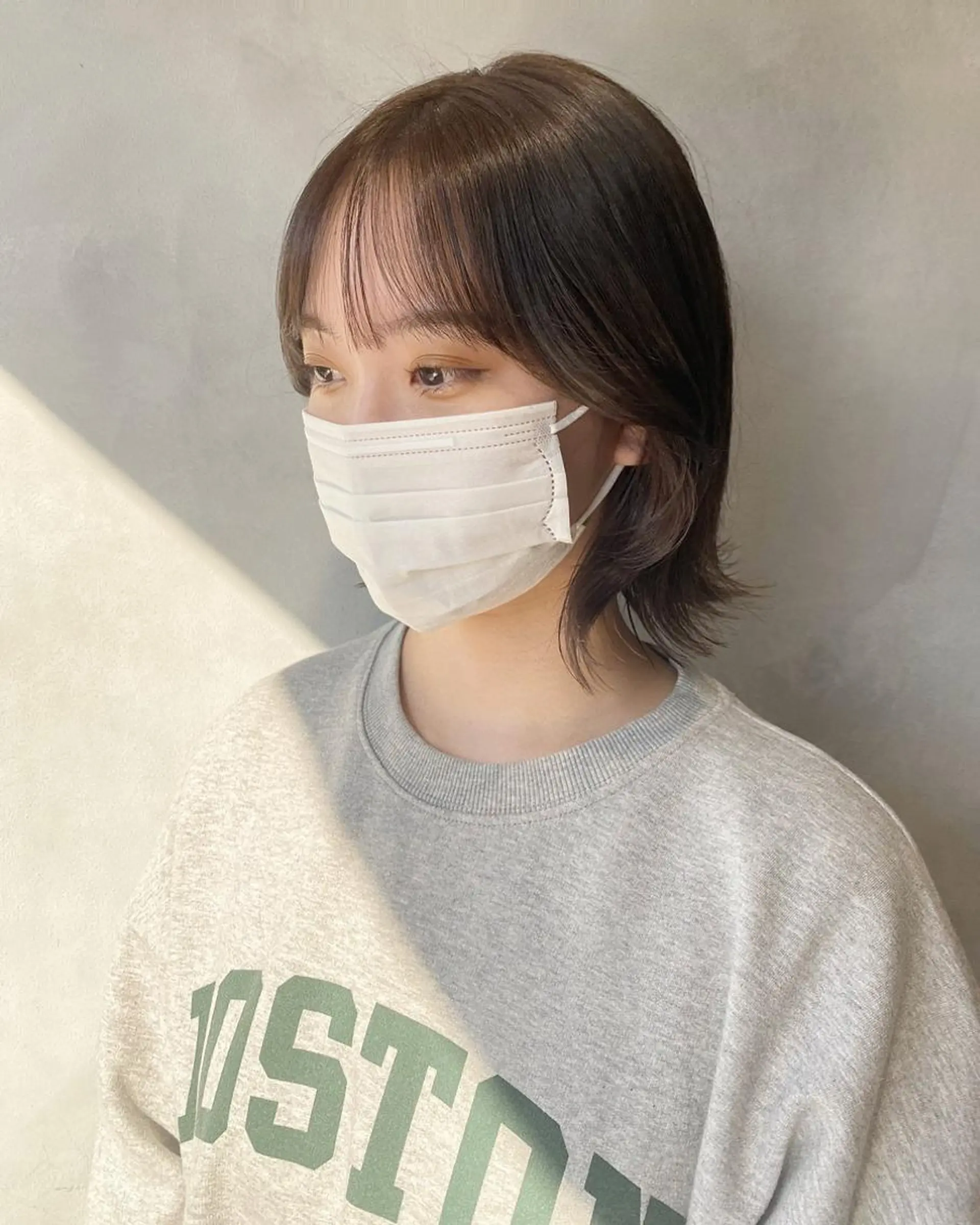 ショート カラー ベージュカラー 奥田 蓮のヘアスタイル