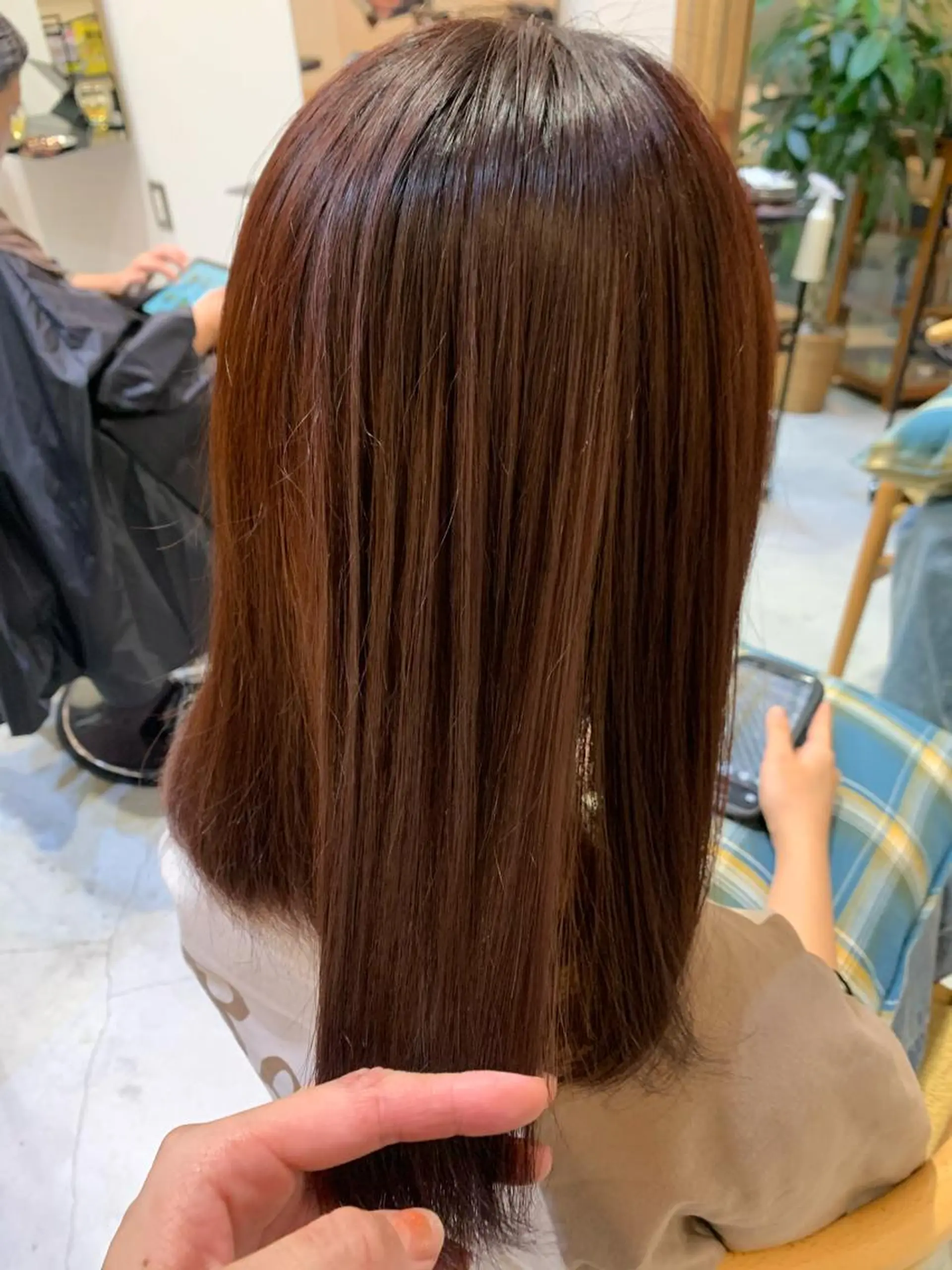 ミディアム カラー レッドカラー 中目黒🌼 🌼ハナのヘアスタイル