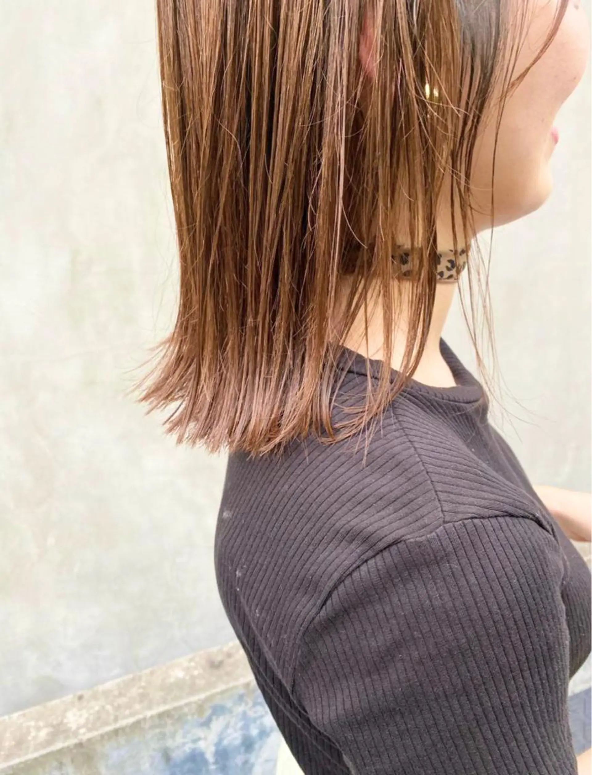 ミディアム カラー パーマ ヘアアレンジ メンズ キッズ ネイル マツエク・マツパ 切りっぱなしボブ ベージュカラー ボブ インナーカラー/ KANAのヘアスタイル
