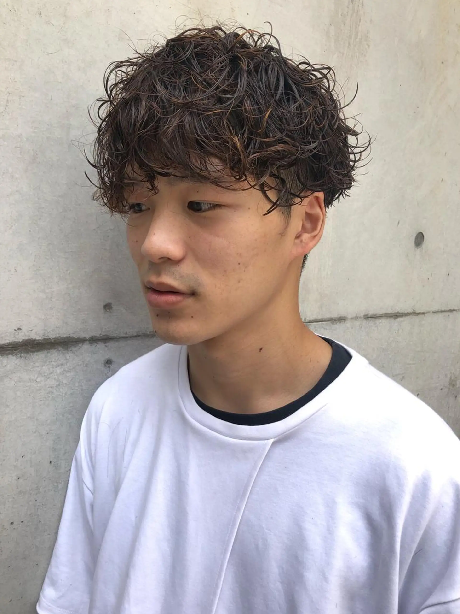 ショート メンズ カット パーマ メンズ特化美容師 ハスイルイのヘアスタイル