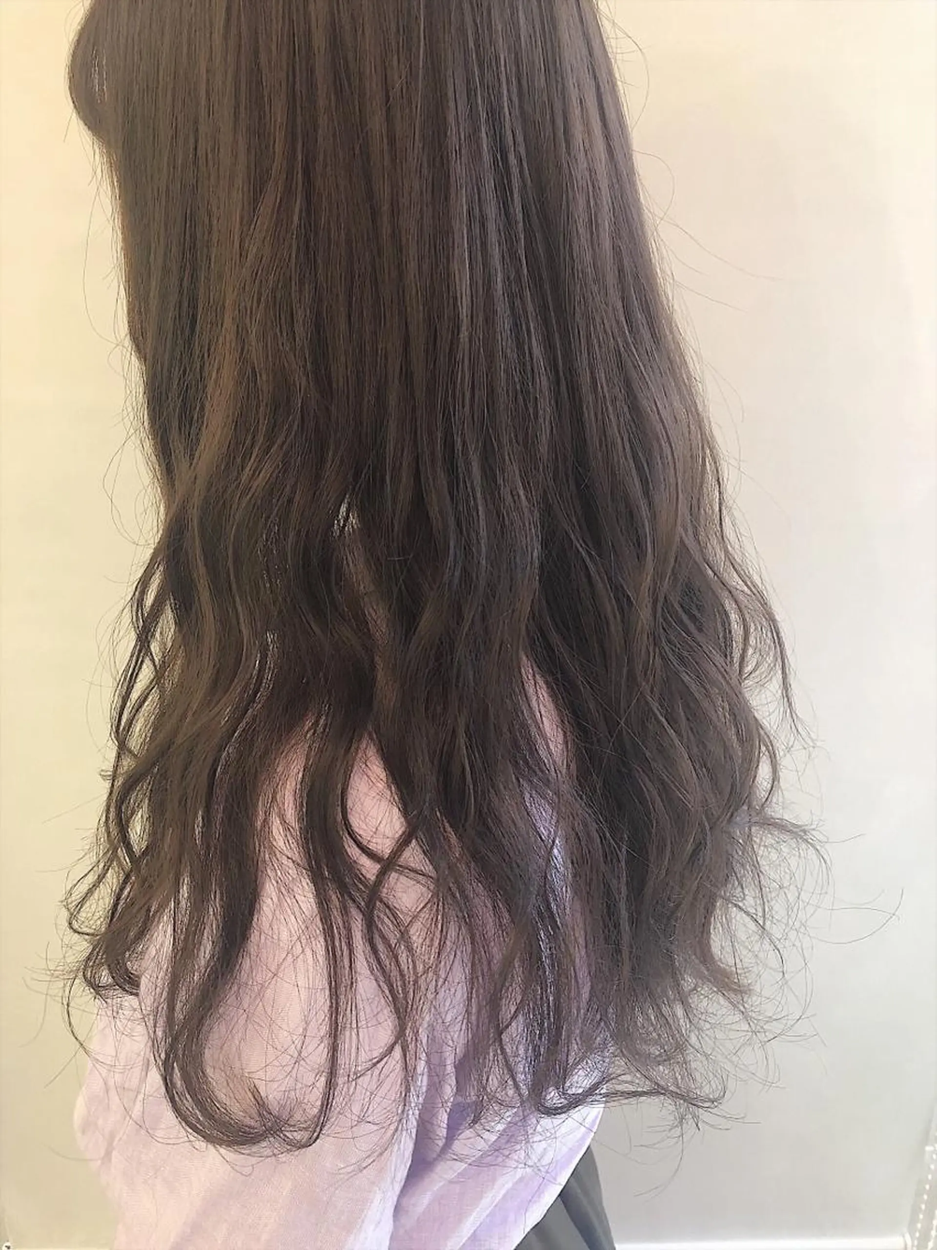 ロング パーマ ロング カット パーマ トリートメント 齋藤 咲のヘアスタイル