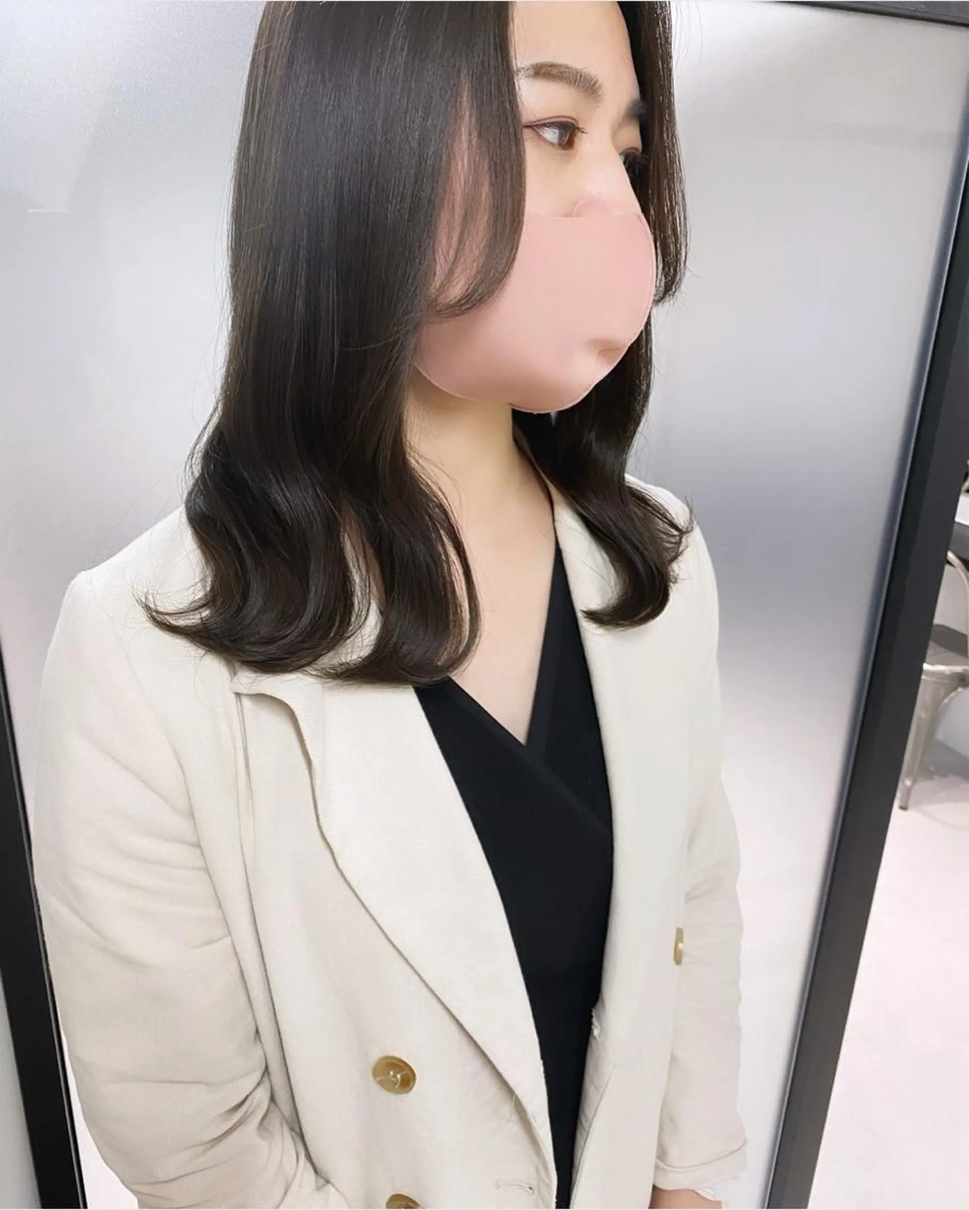 ミディアム カラー カット ヘアカラー マンツーマン半個室 tamuraのヘアスタイル