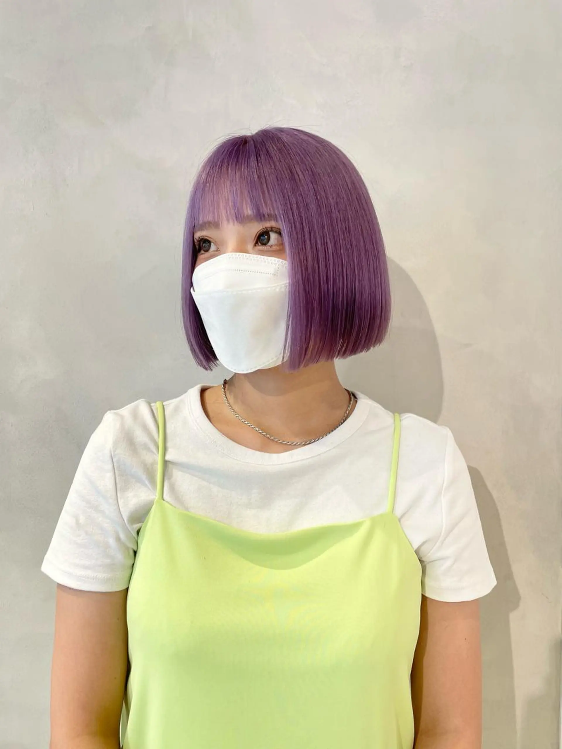 ショート カラー パープルカラー ハイトーン×レイヤー ／遠藤将太のヘアスタイル