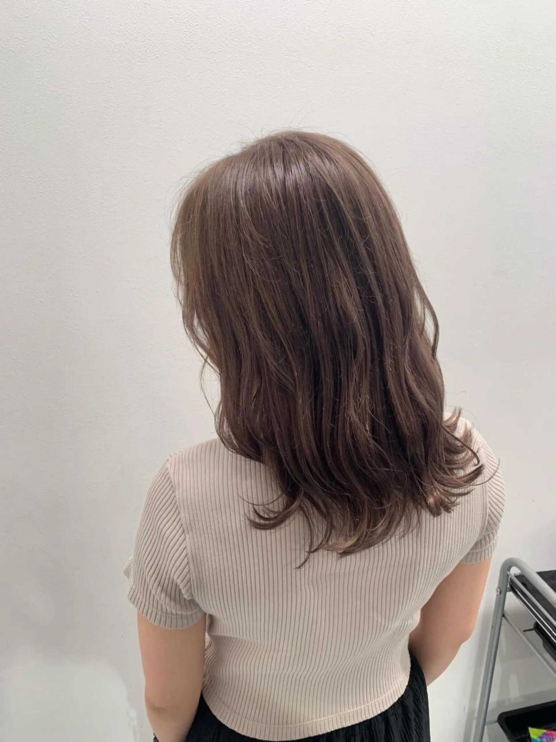 ミディアム カラー ヘアアレンジ ダブルカラー｜ なおき｜池袋美容師のヘアスタイル