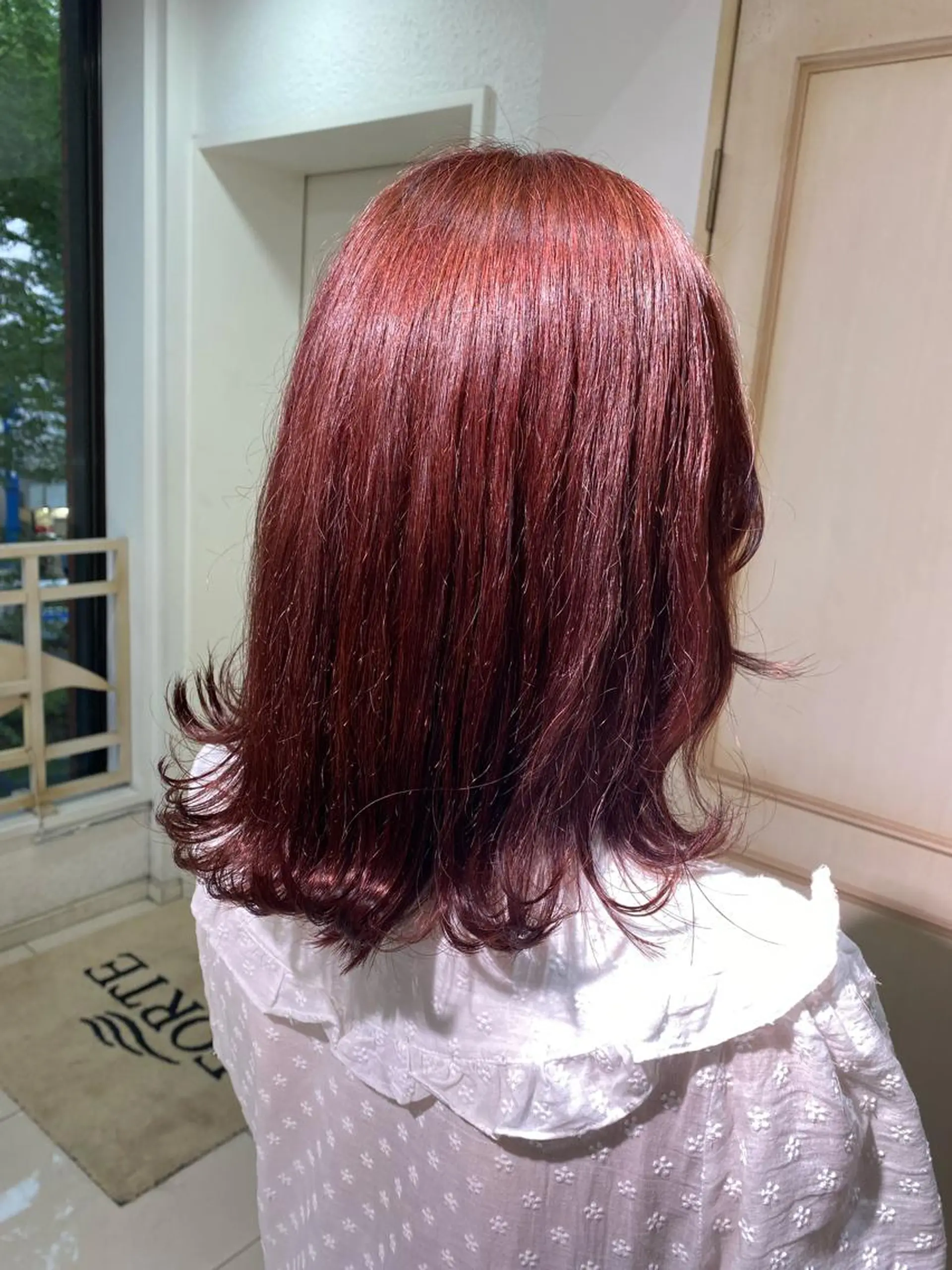 セミロング カラー ヘアアレンジ 透明感カラー 古山 結季🌙🖤のヘアスタイル