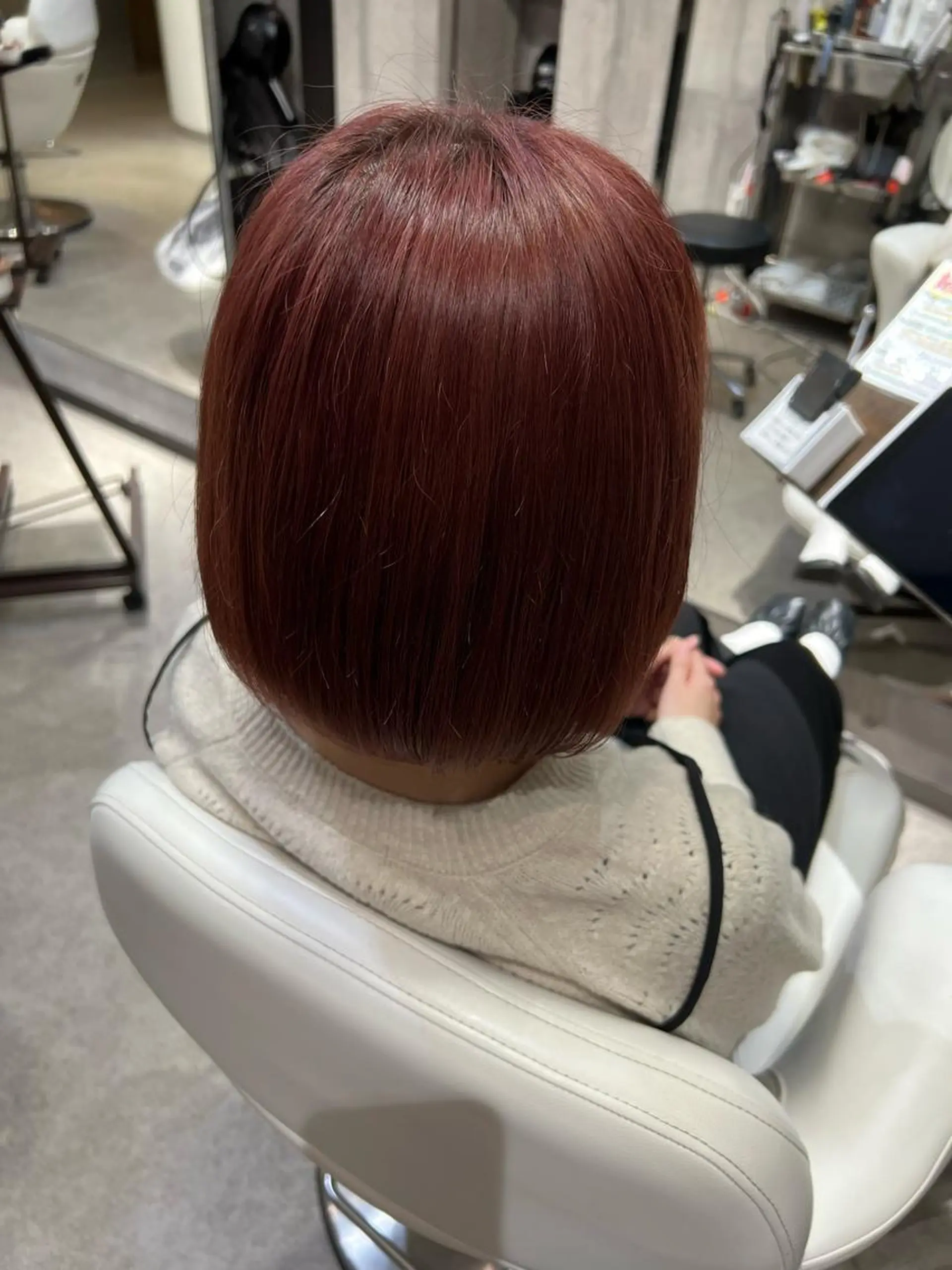 カラー ブラウンカラー ピンクカラー 和田 真由子のヘアスタイル