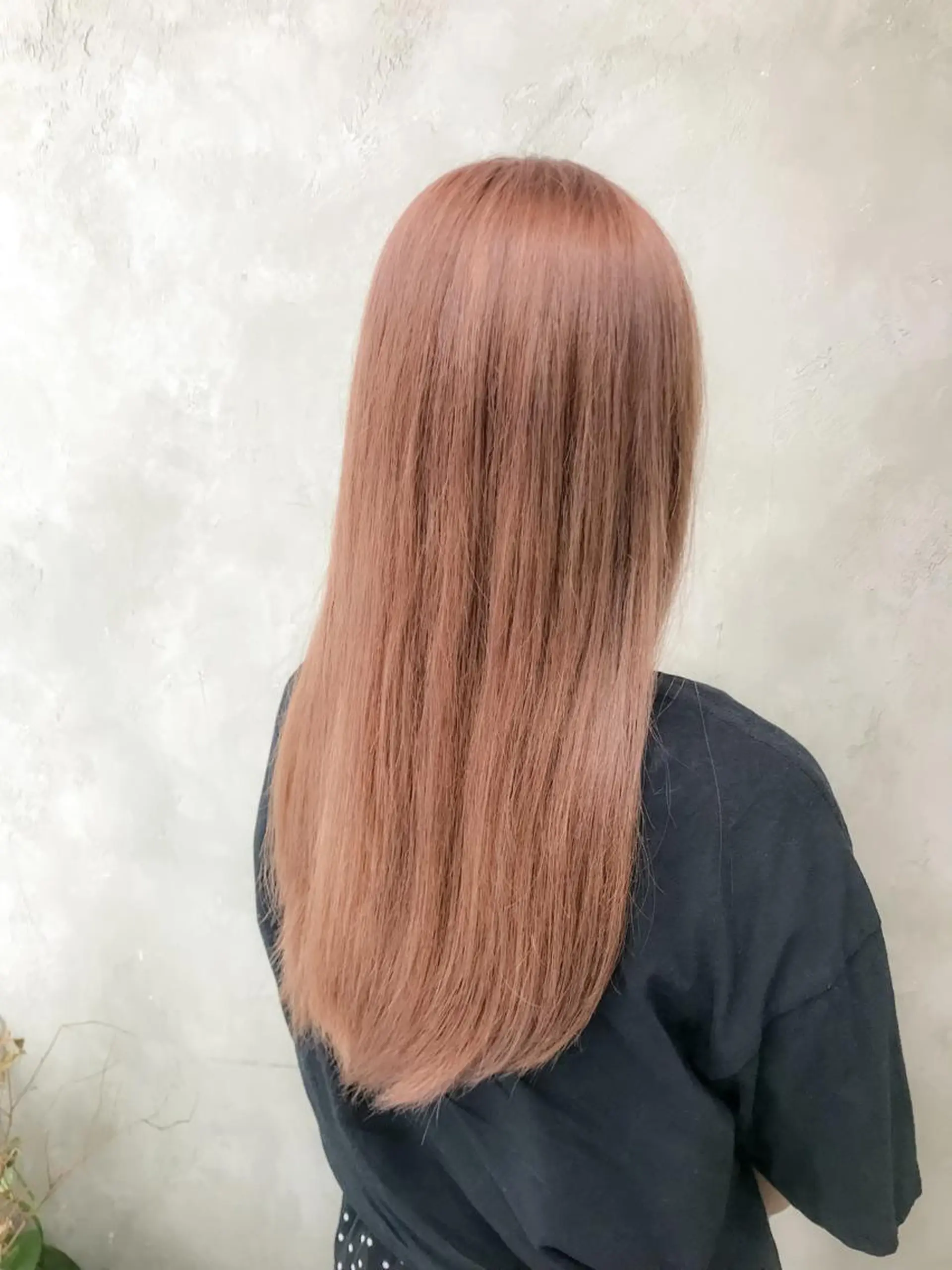 ロング カラー ブリーチ ピンクカラー 🌈髪質改善💕 縮毛矯正✨青木まで✨のヘアスタイル