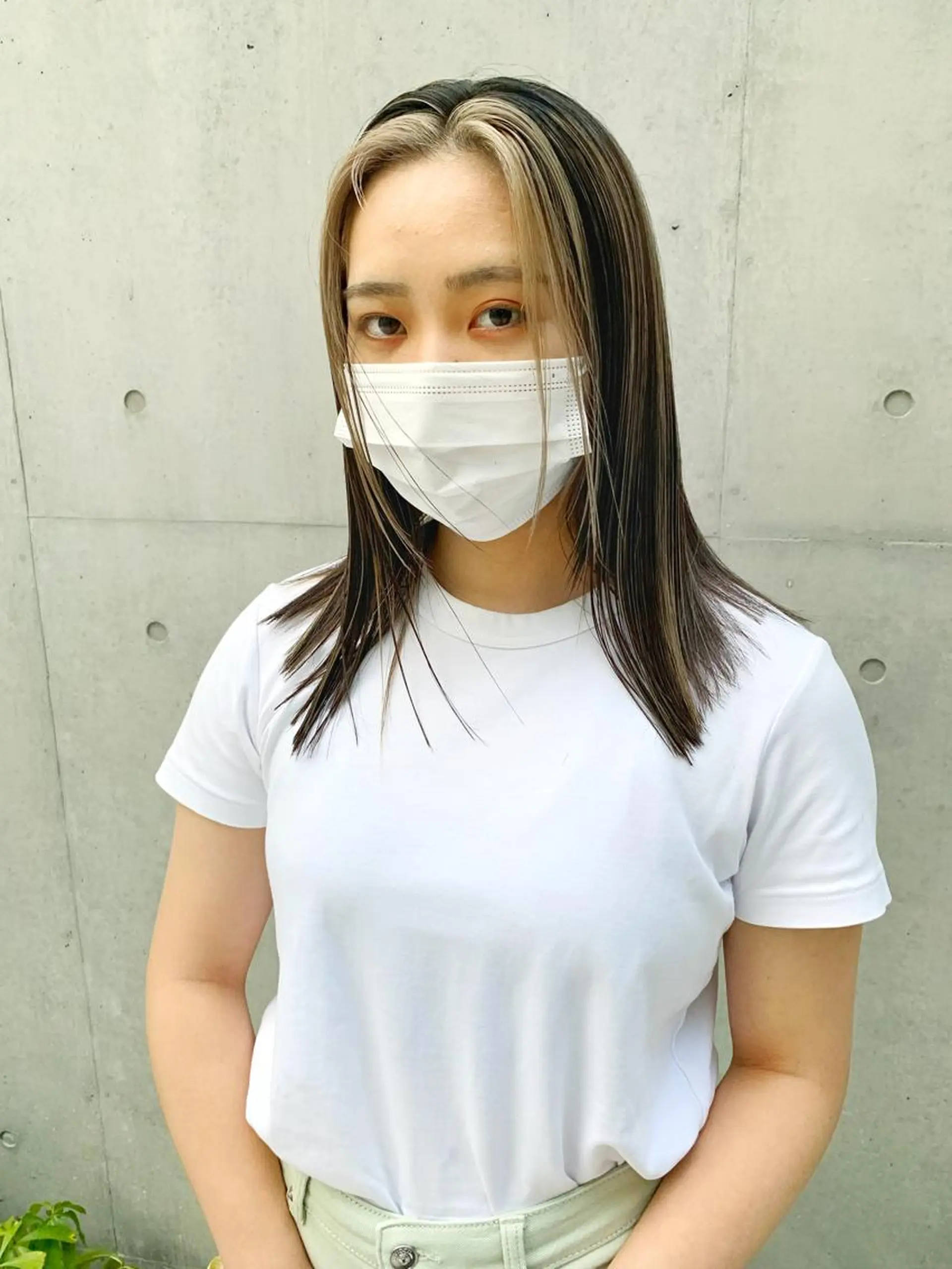 ミディアム ハイライト カット ヘアカラー ハイトーンNo.1✨ パーマ✨イマイタツヤのヘアスタイル