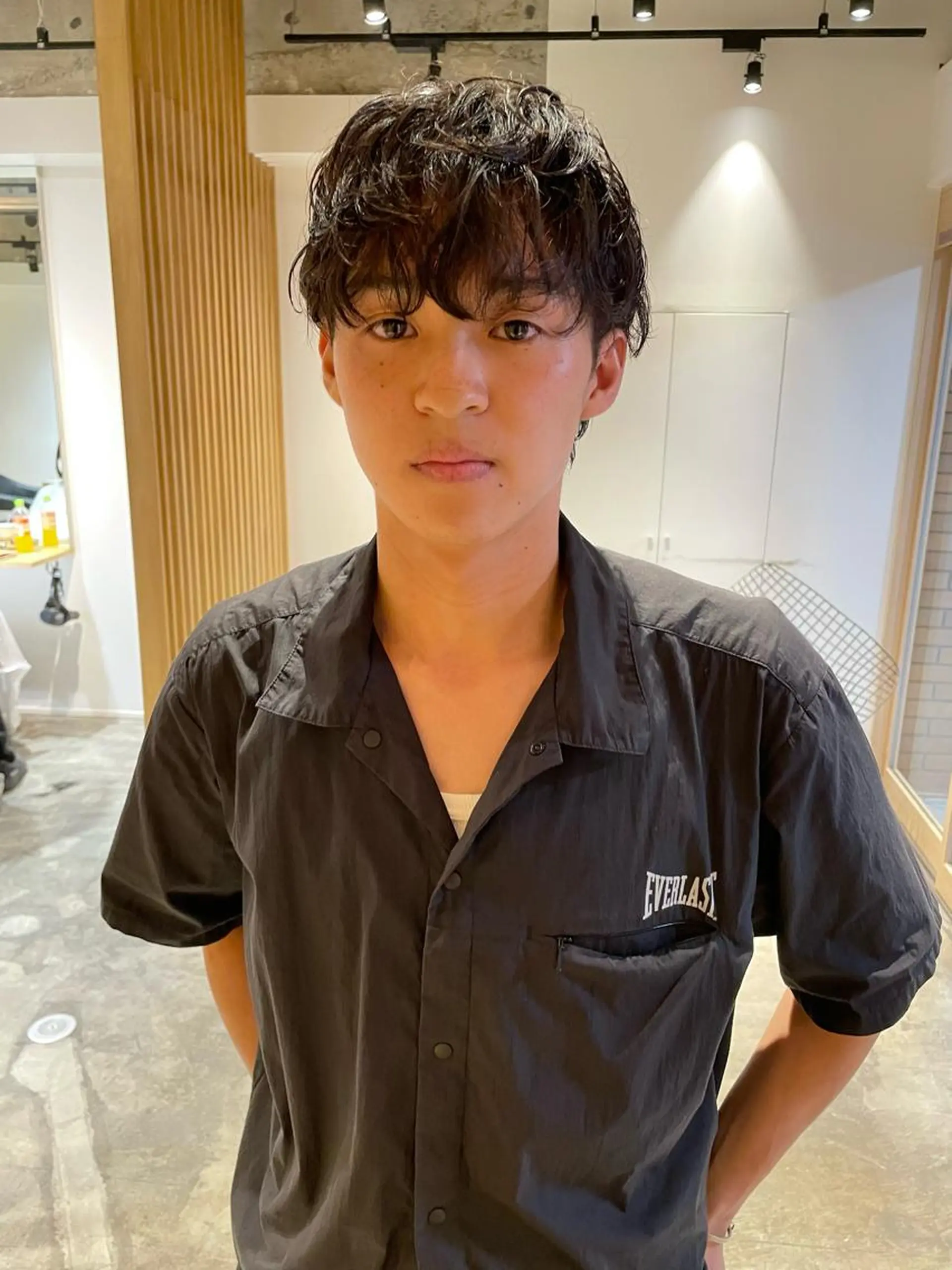 ショート メンズ メンズパーマ カット パーマ トリートメント ヘッドスパ ruki yabeのヘアスタイル