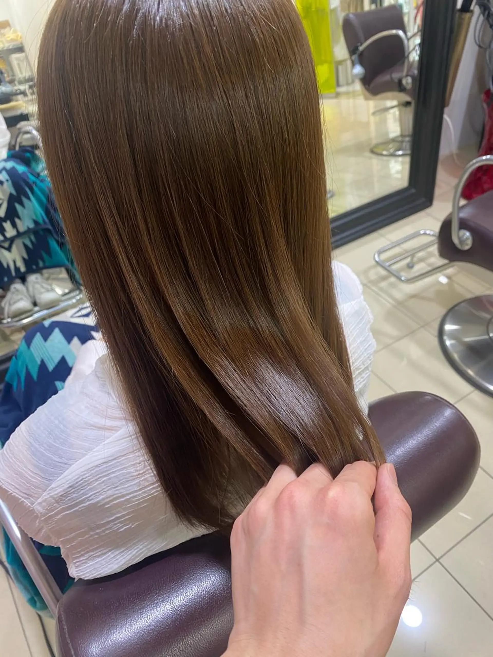 ロング カラー アディクシーカラー 透明感カラー ハラユウタ 千歳船橋駅のヘアスタイル