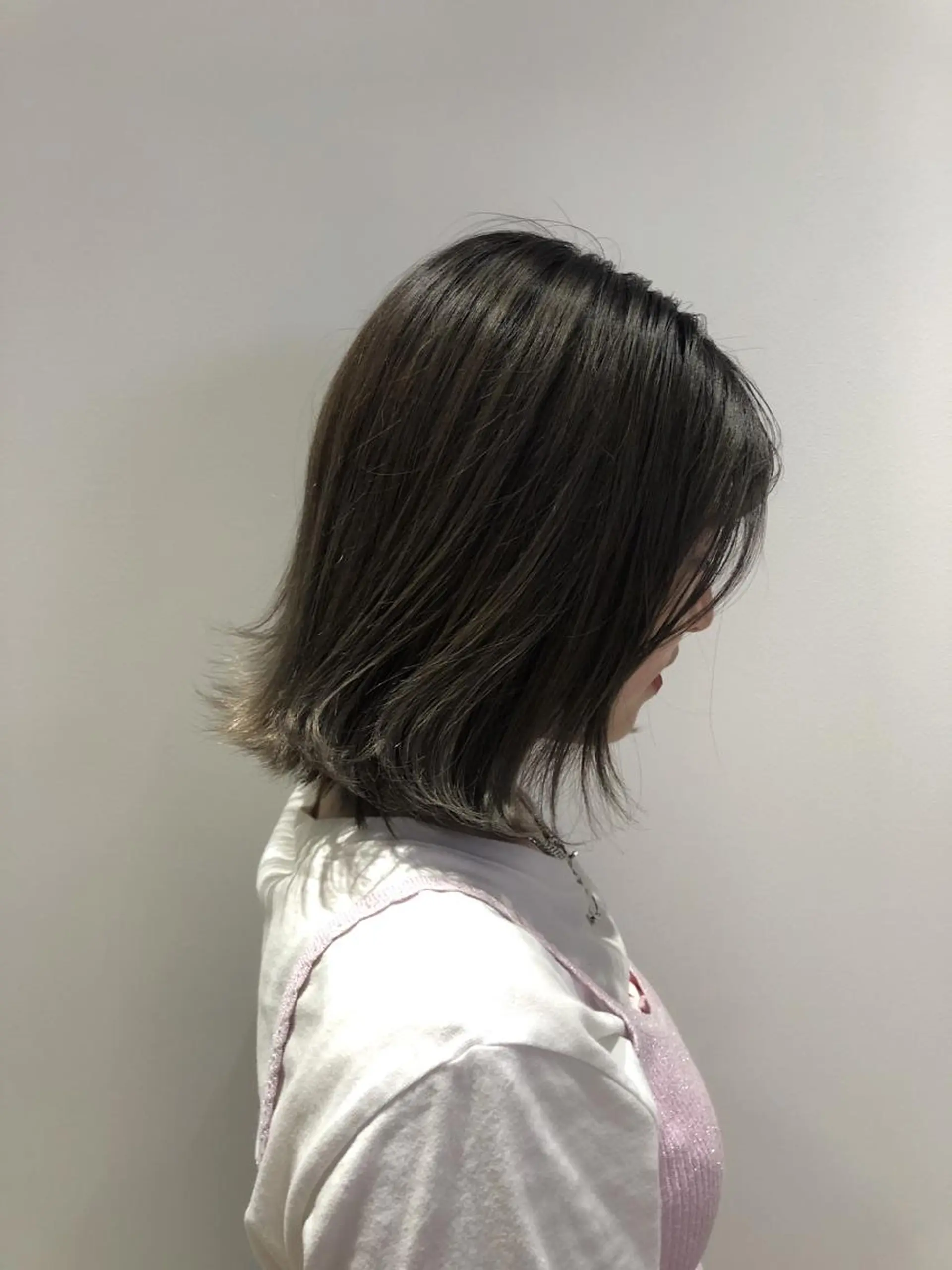 ミディアム 顔周りの垢抜けヘア 立山あいりのヘアスタイル
