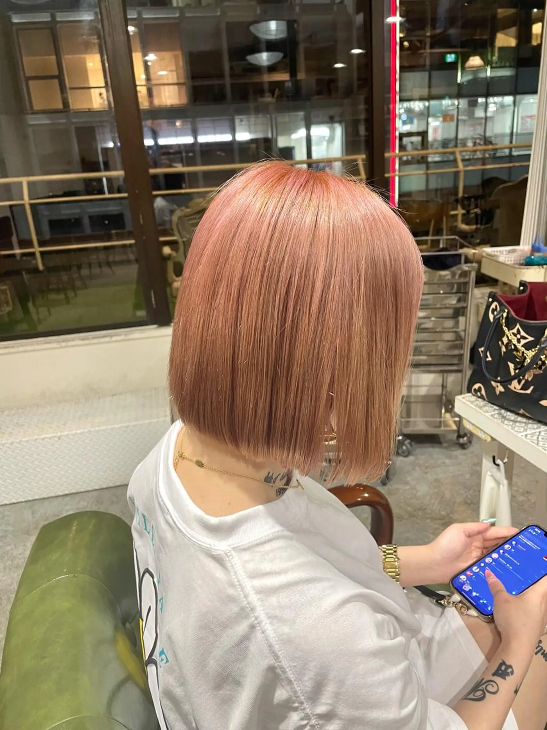 ショート カラー ヘアアレンジ ベージュカラー ピンクカラー ピンクベージュ ヘアカラー トリートメント ヘアセット 🌸カトウ ケイゴ🌸のヘアスタイル