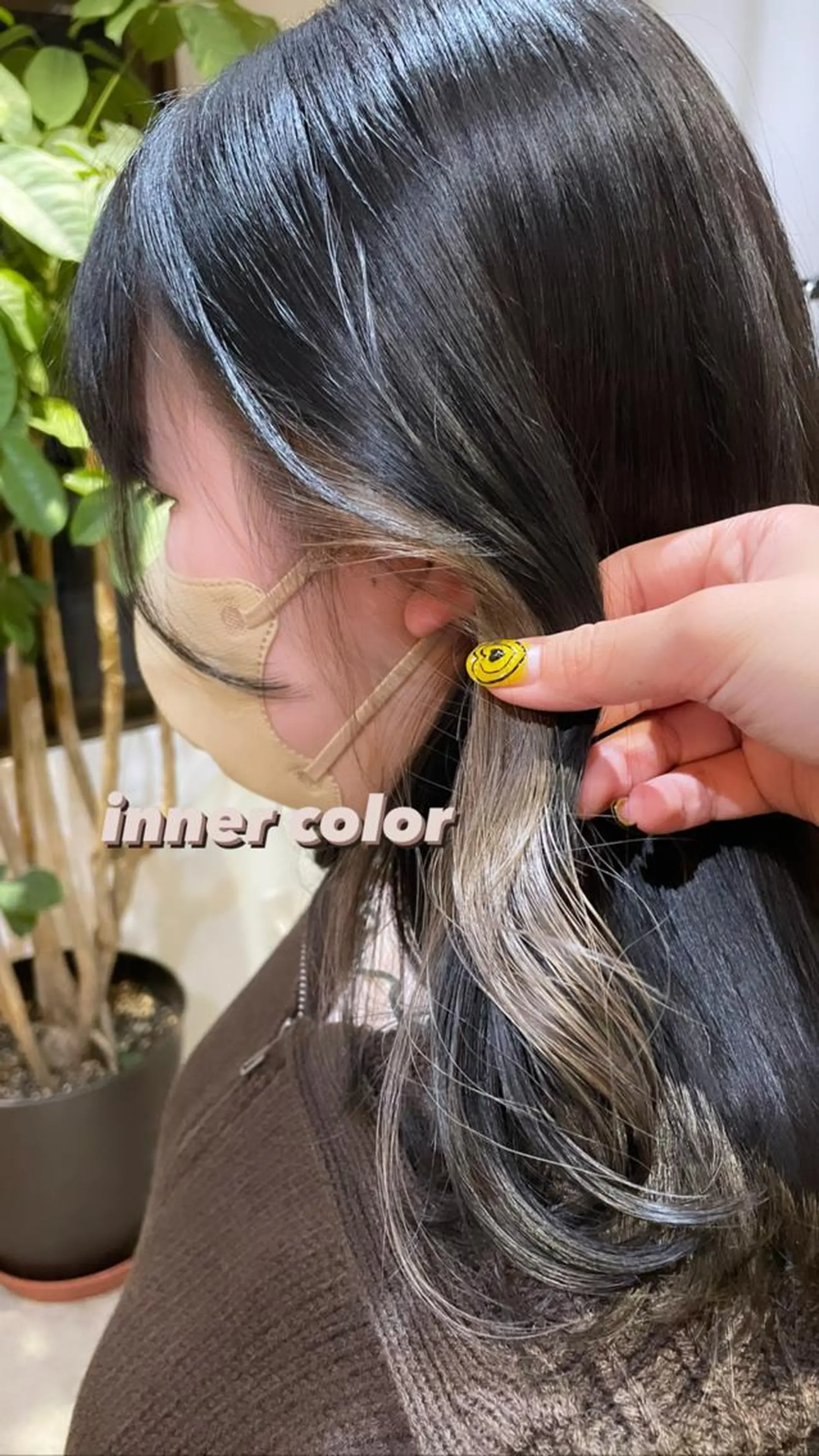 セミロング カラー ヘアアレンジ REONA🪽✨薬院 レイヤーカット🫧のヘアスタイル