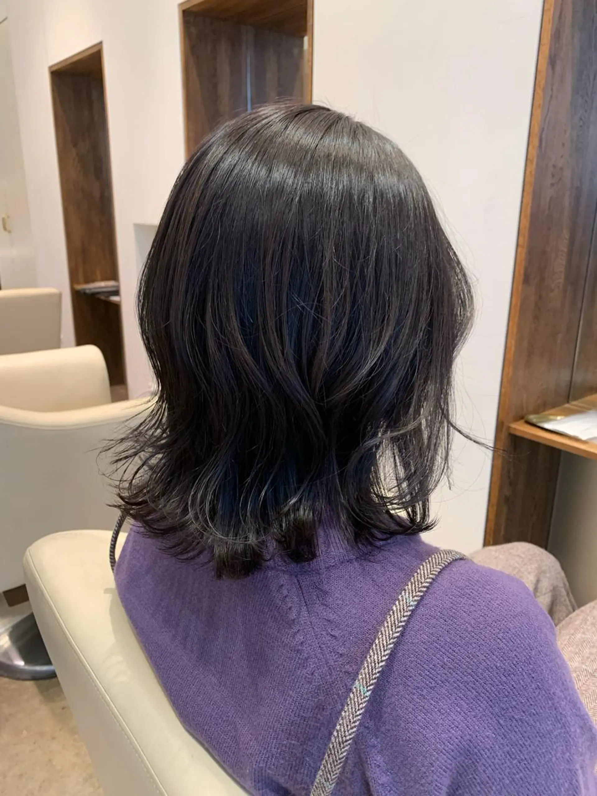 ミディアム カラー 【完全個室】髪質改善 暖色カラー/山崎唯奈のヘアスタイル