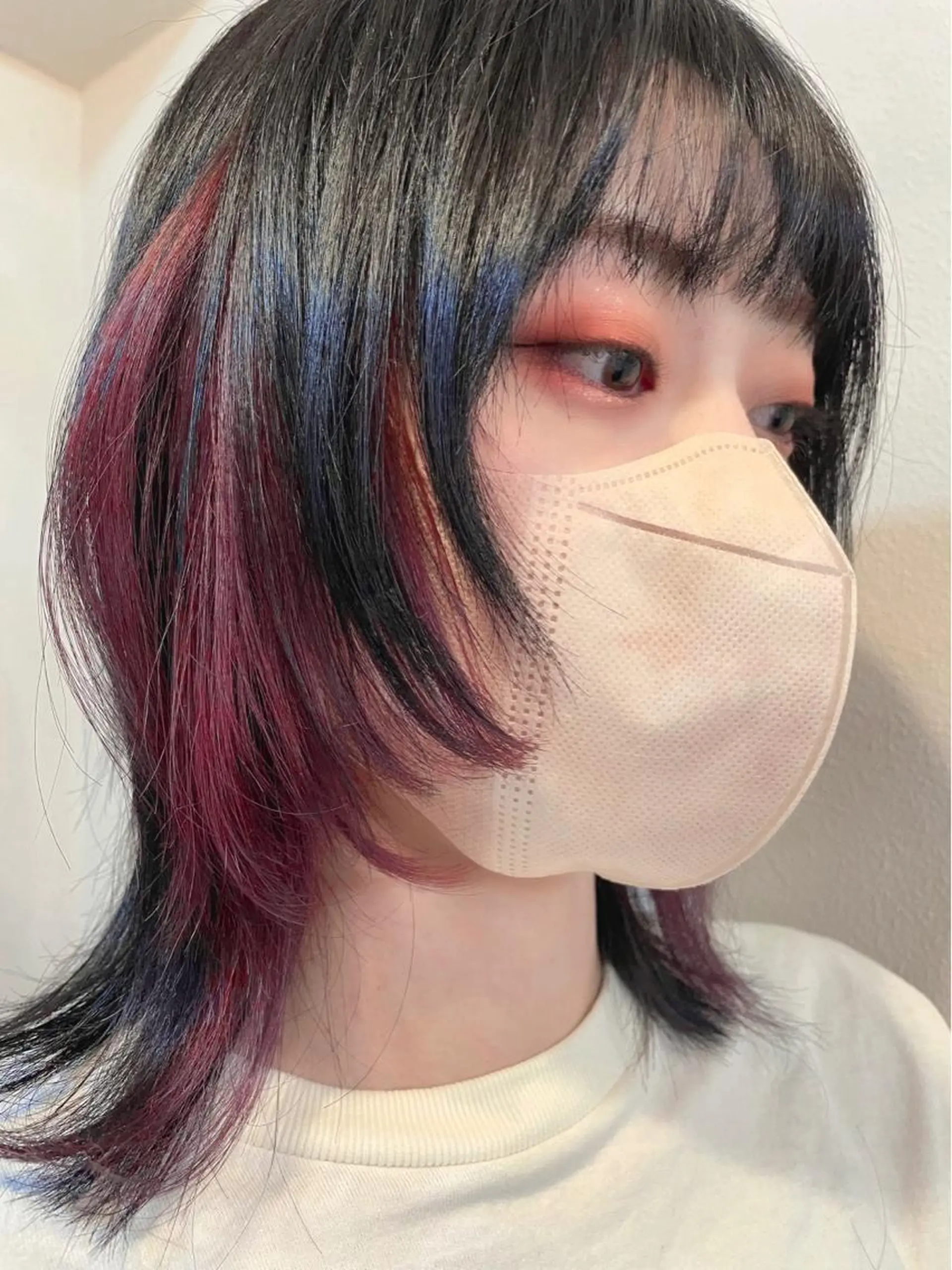 ミディアム ヘアカラー トリートメント ウルフカット/ボブ りなのヘアスタイル