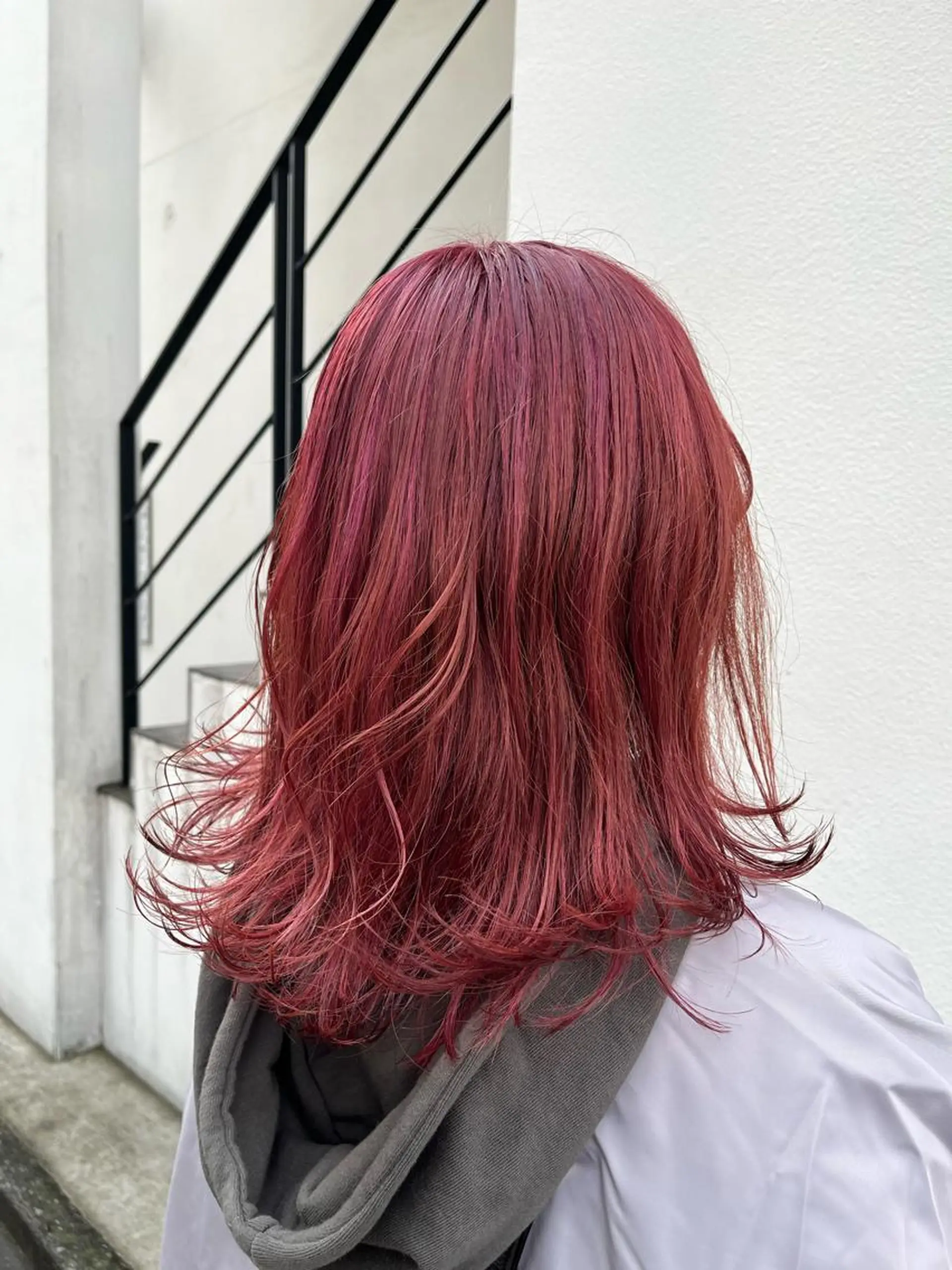 カラー ヘアカラー トリートメント ヘアセット ♱地雷カラー♱ウルフ ♱ 藍衣 ♱のヘアスタイル