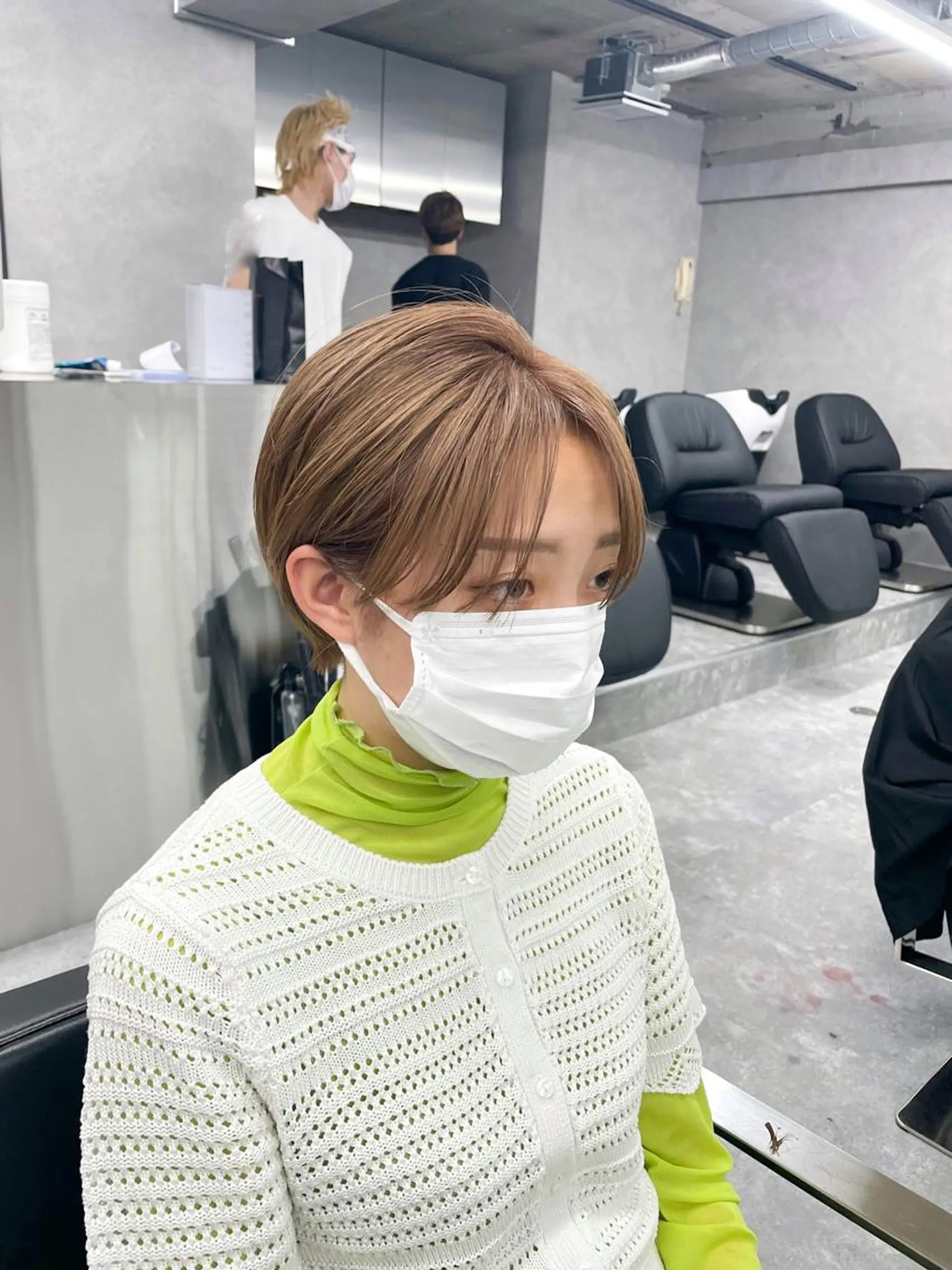 ショート カラー パーマ ヘアアレンジ メンズ キッズ ハンサムショート ベージュカラー ショートヘア ヘアカラー トリートメント ヘアセット 大人スタイル 太田のヘアスタイル