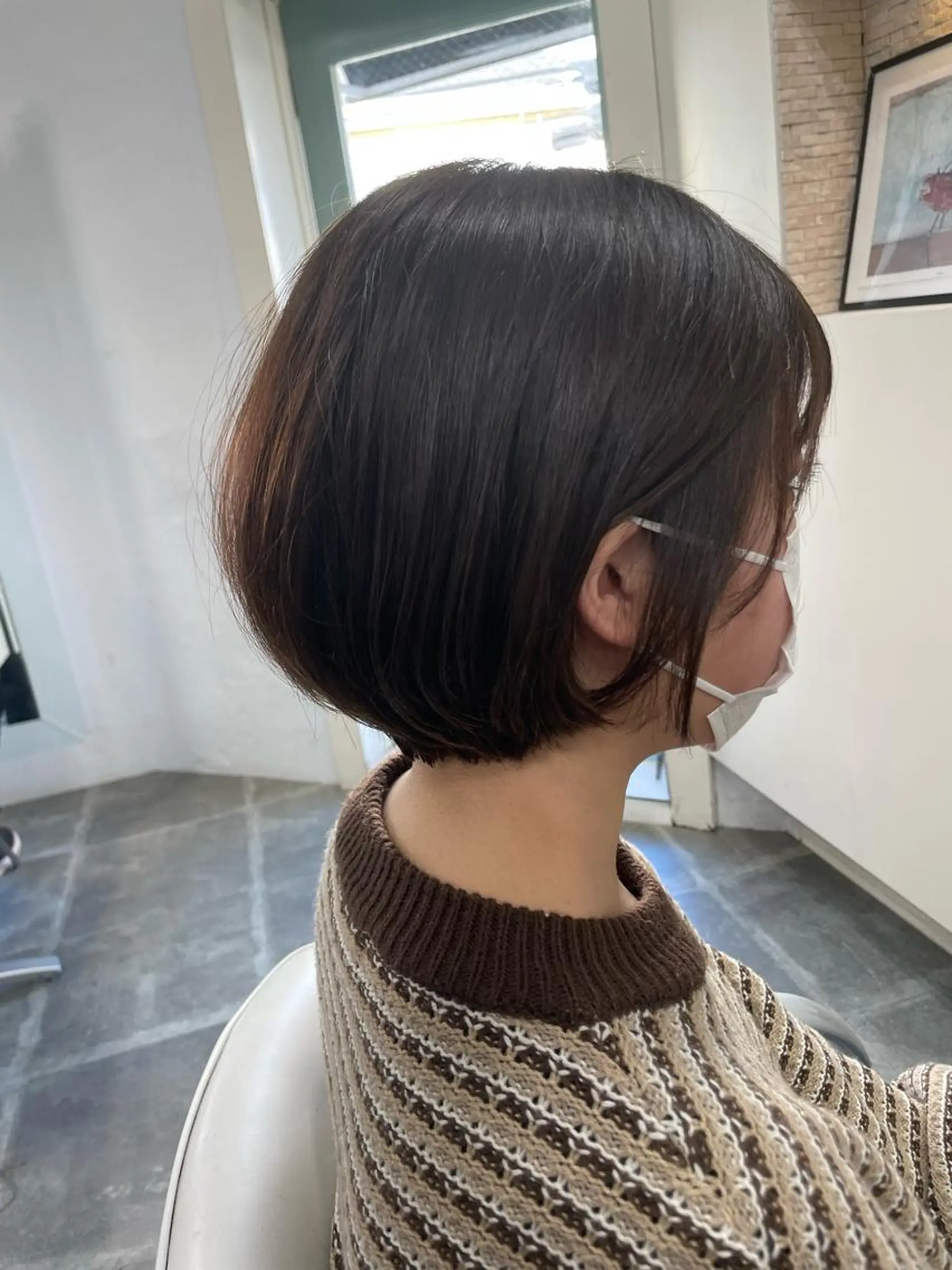 ショート カラー ショートボブ ボブ ショートヘア カット ヘアカラー トリートメント ショート/韓国ヘア Moto✂︎のヘアスタイル