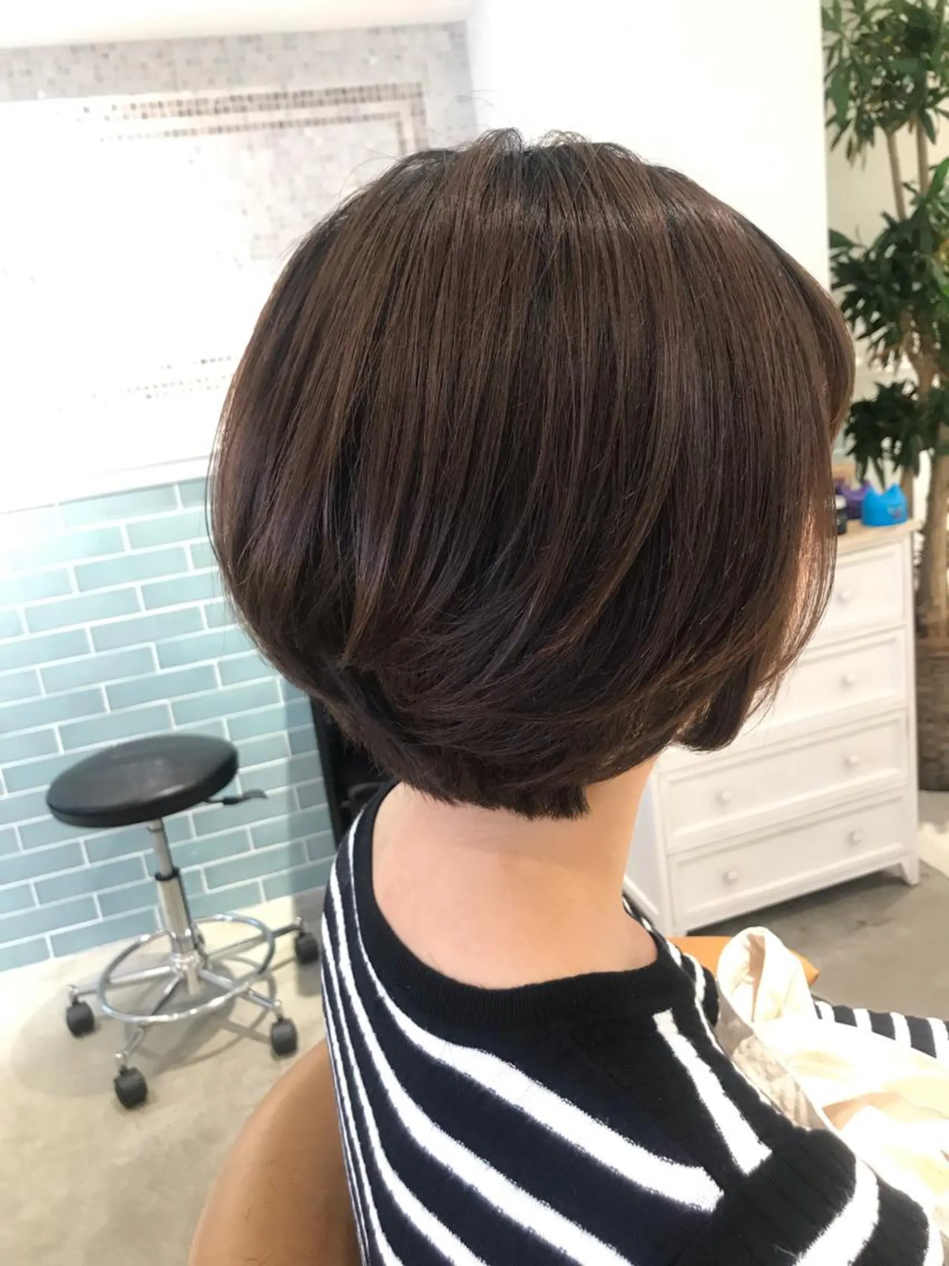 ショート 前下がりボブ ボブ 縮毛矯正/髪質改善 表参道/千田大地のヘアスタイル