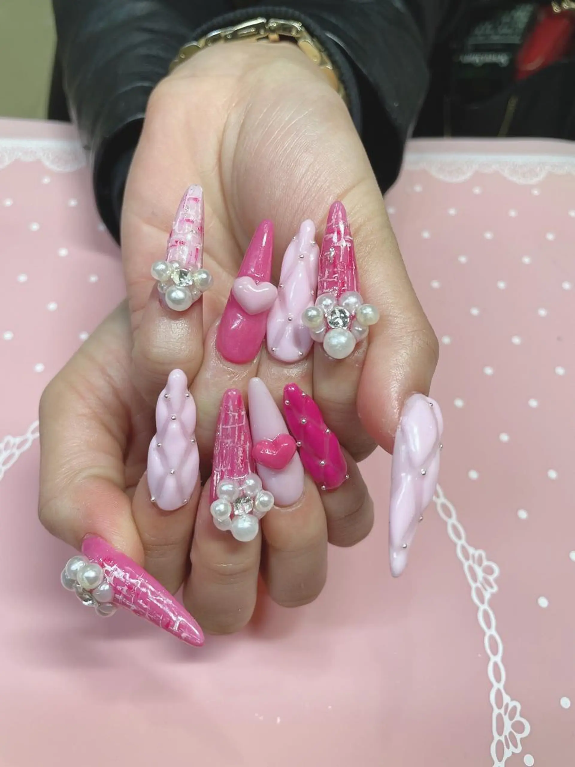 ロング ネイル アートネイル ハンドネイル 《LB》ラブリエ Nail&eyeのマツエク・マツパデザイン