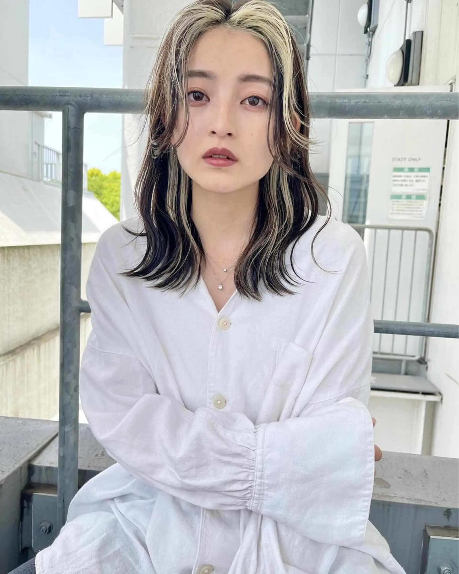 ミディアム ミストバング 透明感カラー× レイヤーカット✨高梨のヘアスタイル