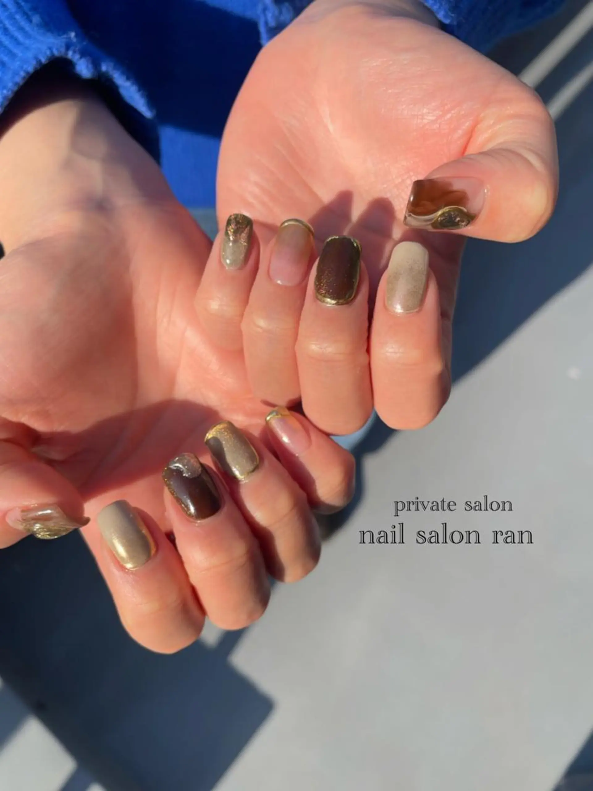 ネイル ニュアンスネイル nailsalon ranのネイルデザイン