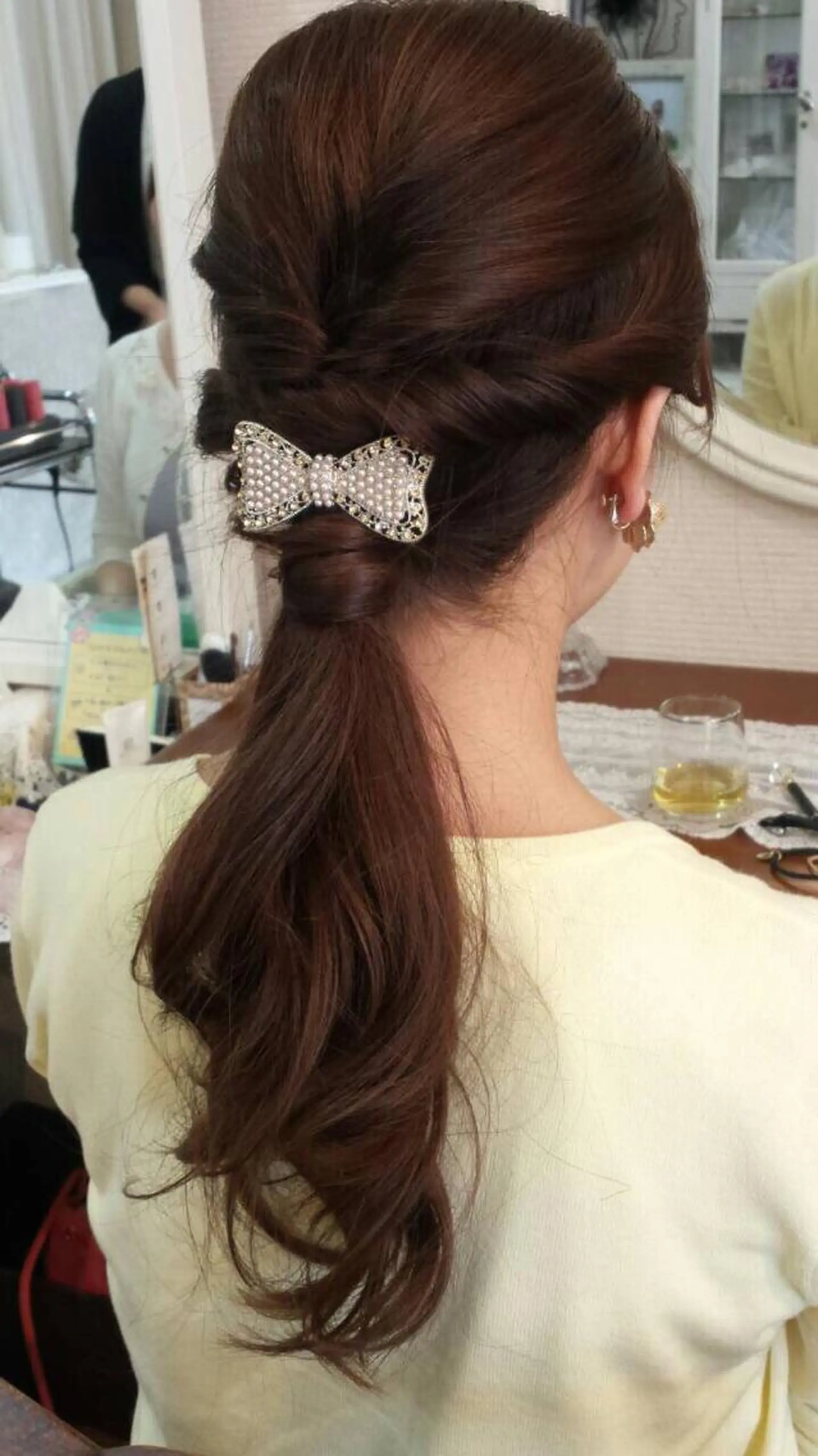 セミロング ヘアアレンジ 石丸 洋子のヘアスタイル