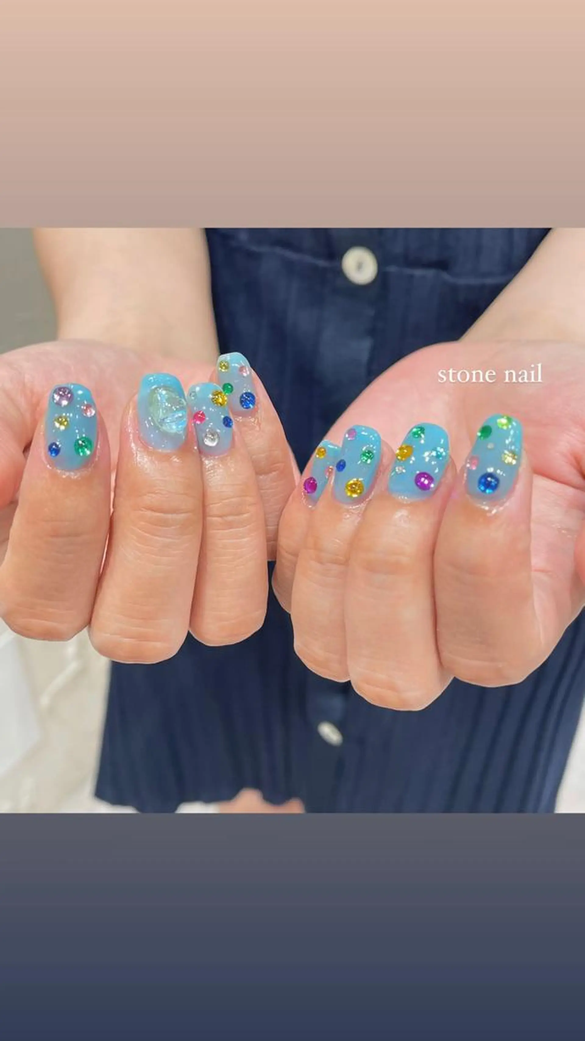 ネイル ハンドネイル 淡色ネイル 🎀moeのネイルデザイン