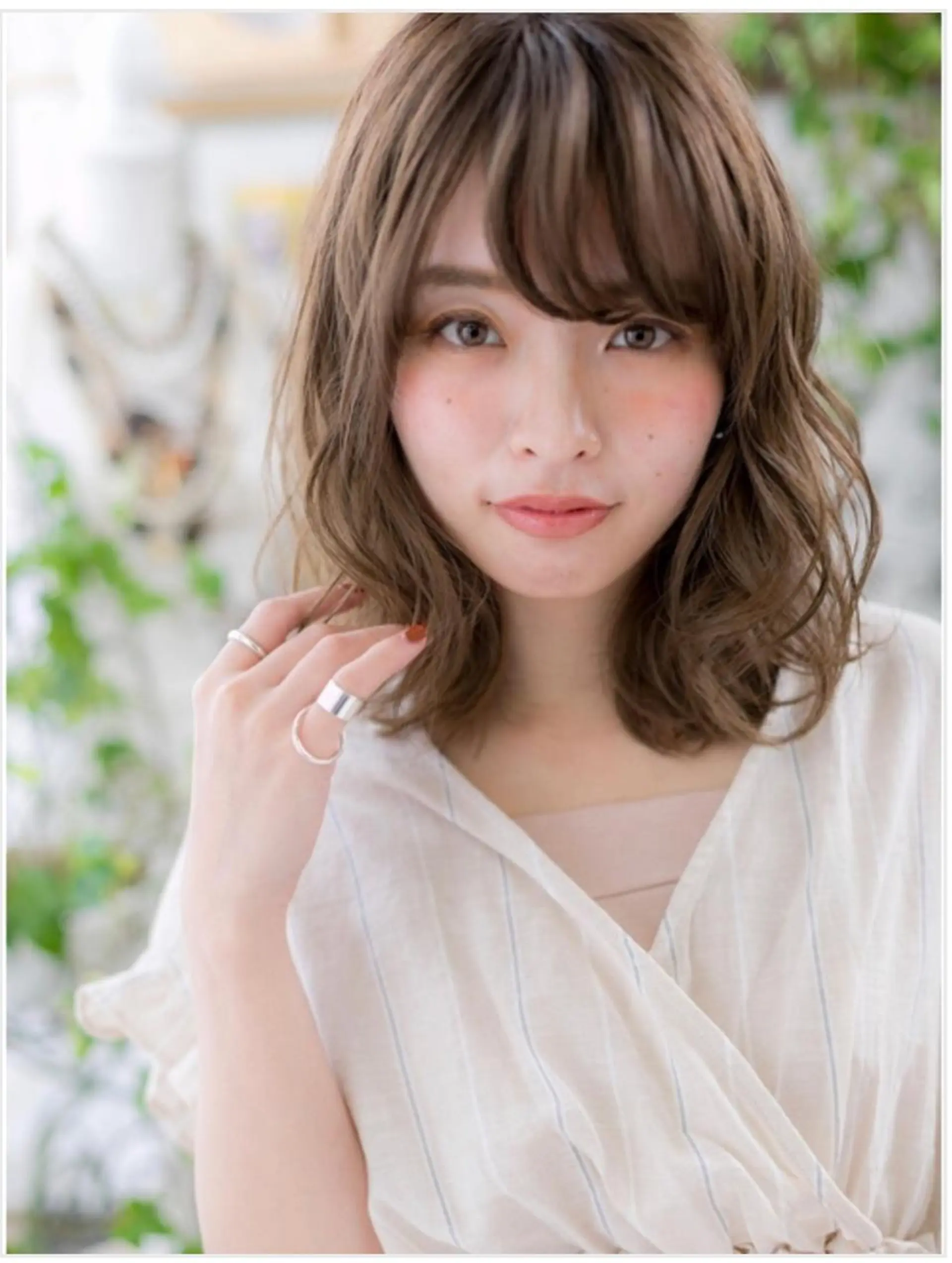 ミディアム カラー パーマ 後悔はさせません 🔥💪千原一輝のヘアスタイル