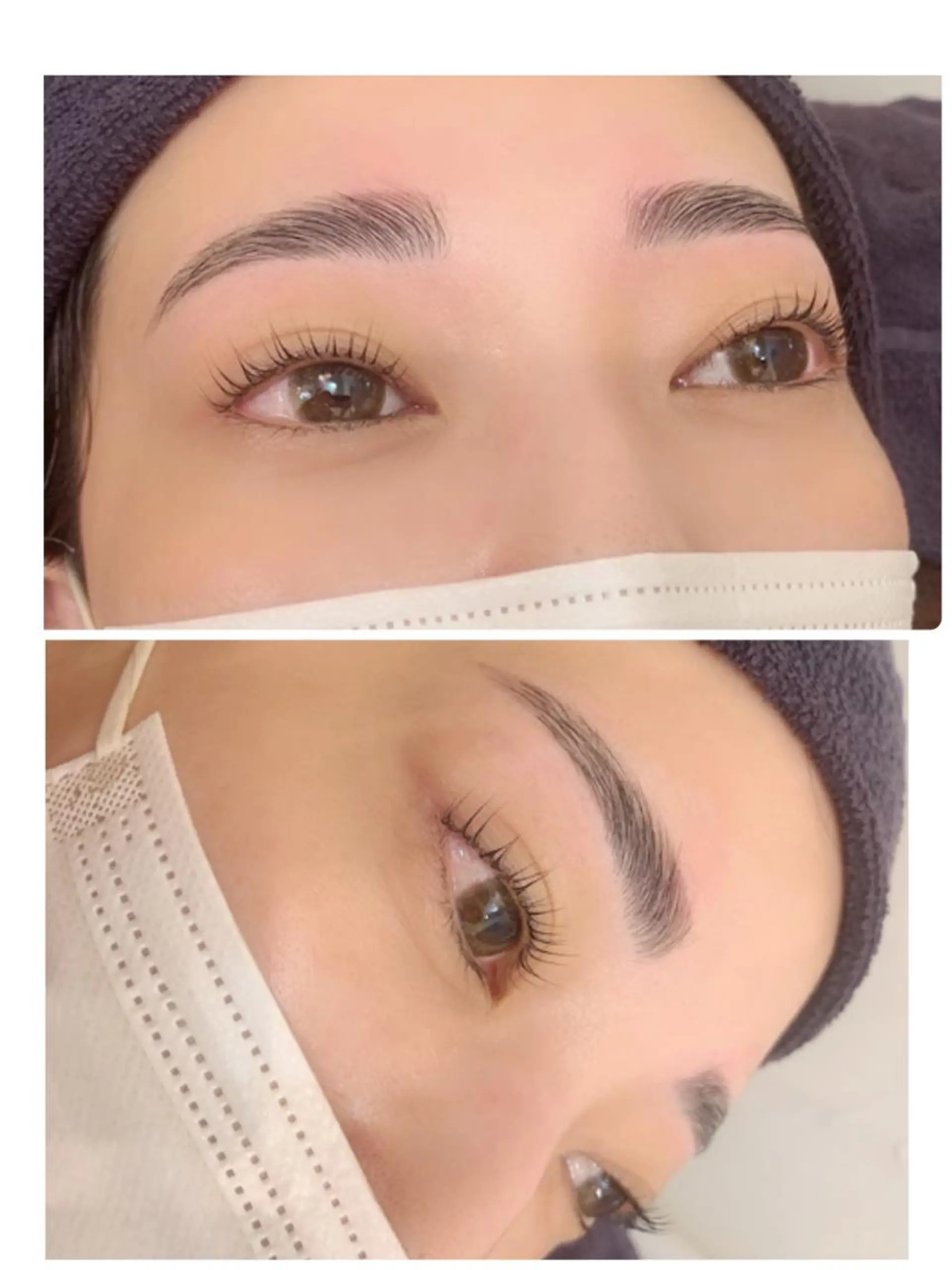 マツエク・マツパ アイブロウ ハリウッドブロウリフト パリジェンヌラッシュリフト マツパ eyelist萩元 /店長🍒のマツエク・マツパデザイン