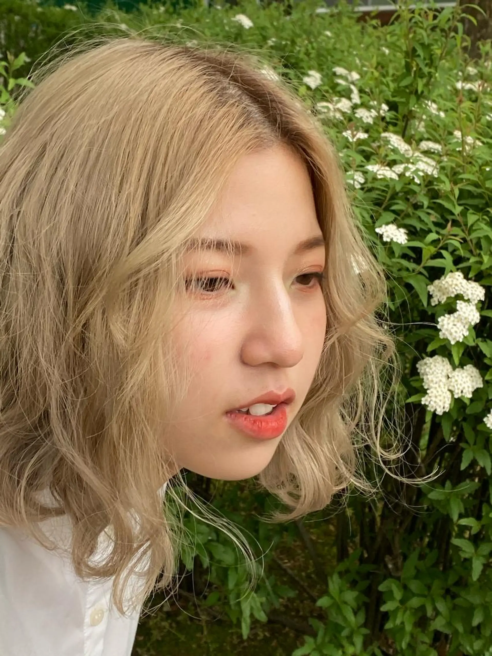 ミディアム カラー ヘアアレンジ 竹内 柚子のヘアスタイル