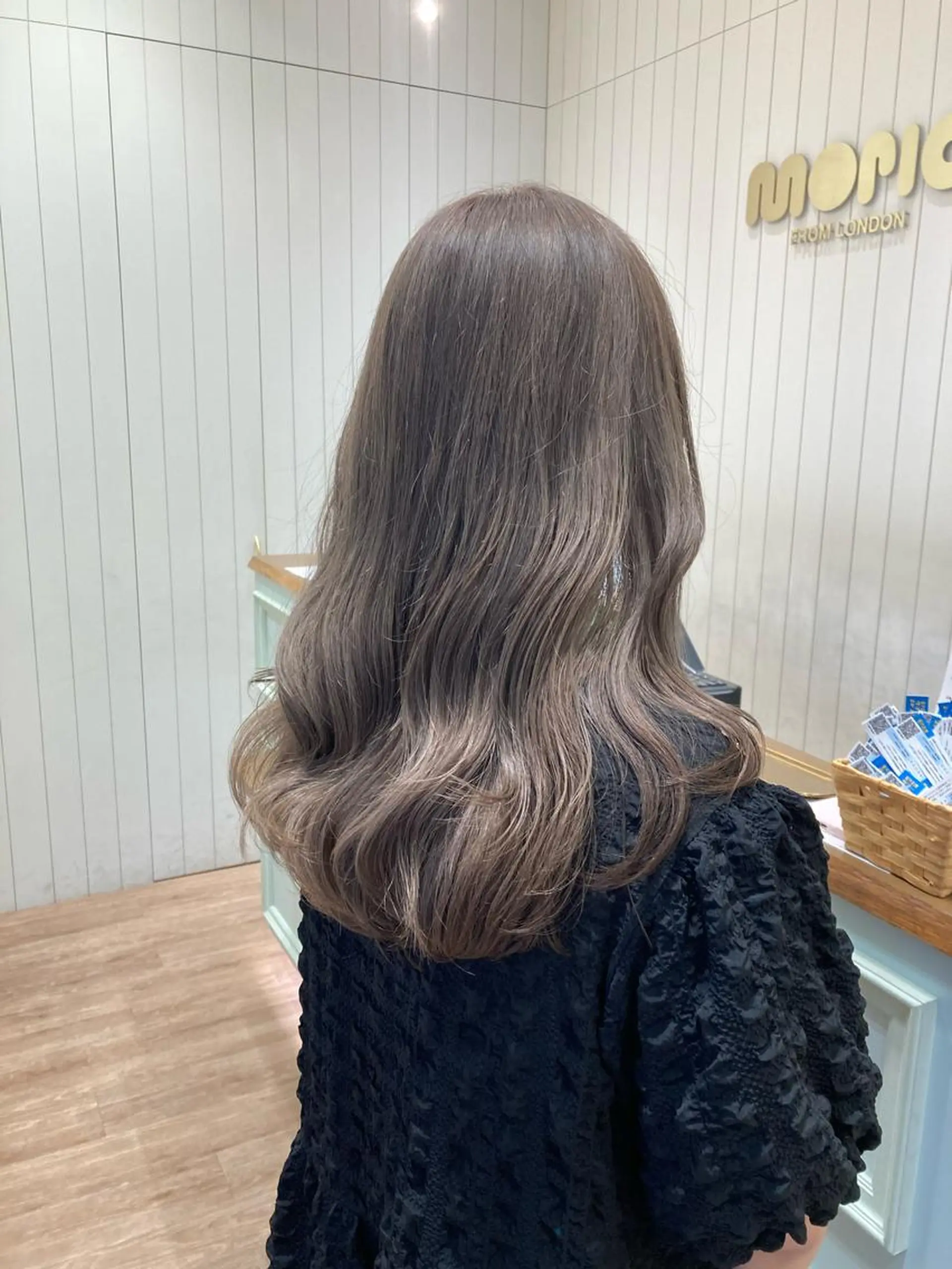 セミロング カラー グレージュ ミルクティーグレージュ ヘアカラー むらたみずき /大宮ボブ、ショートのヘアスタイル