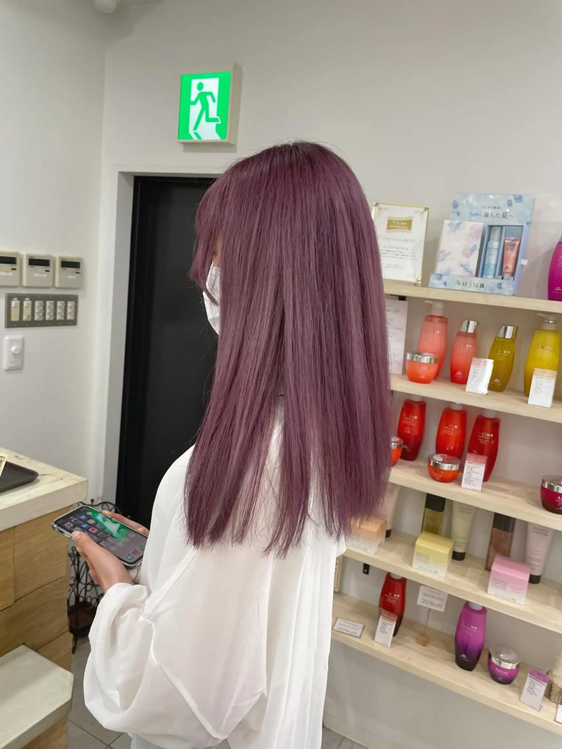 セミロング カラー 飯塚 青空のヘアスタイル
