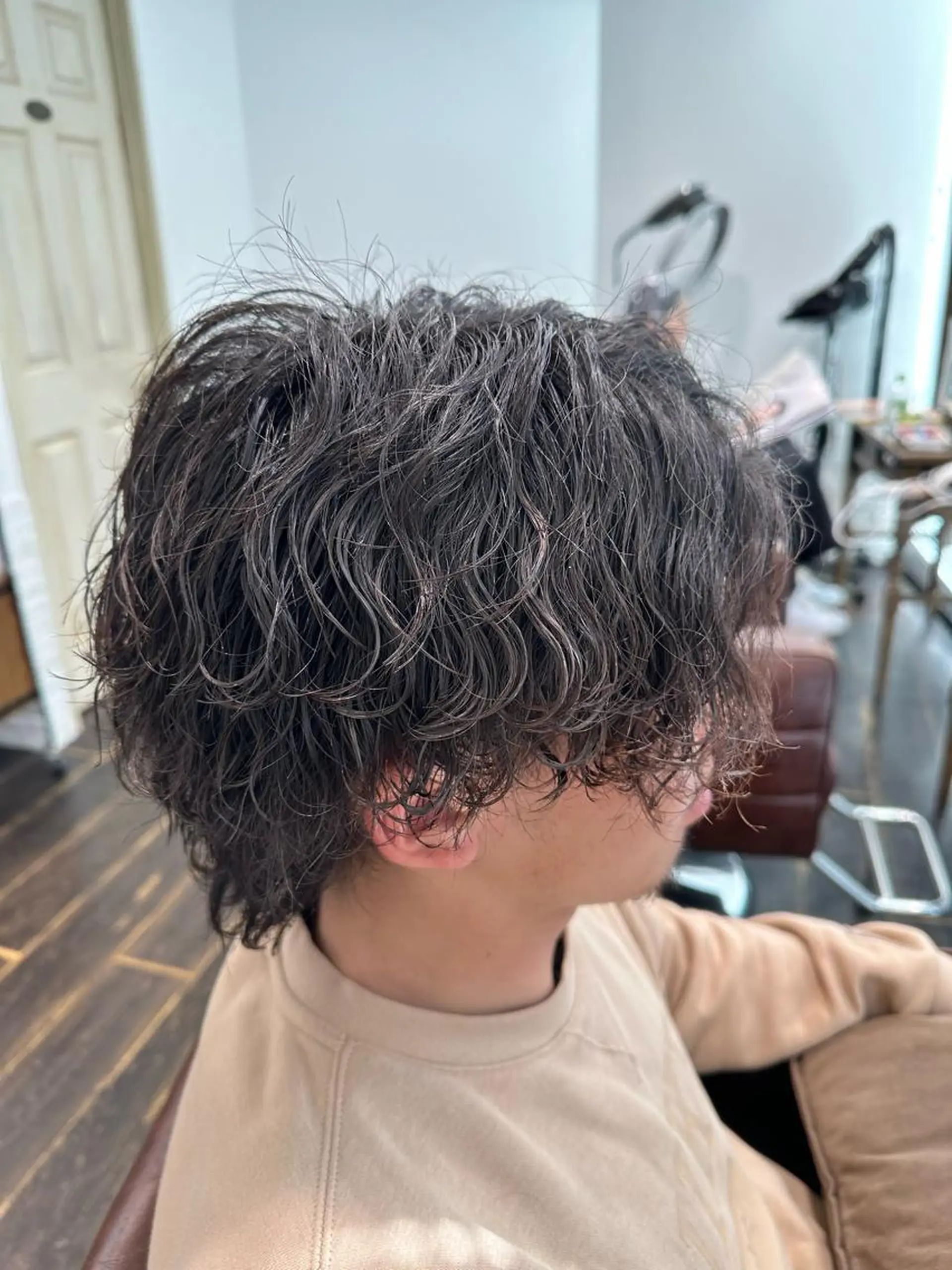 パーマ メンズ 波巻きパーマ 齋藤 拓麻のヘアスタイル