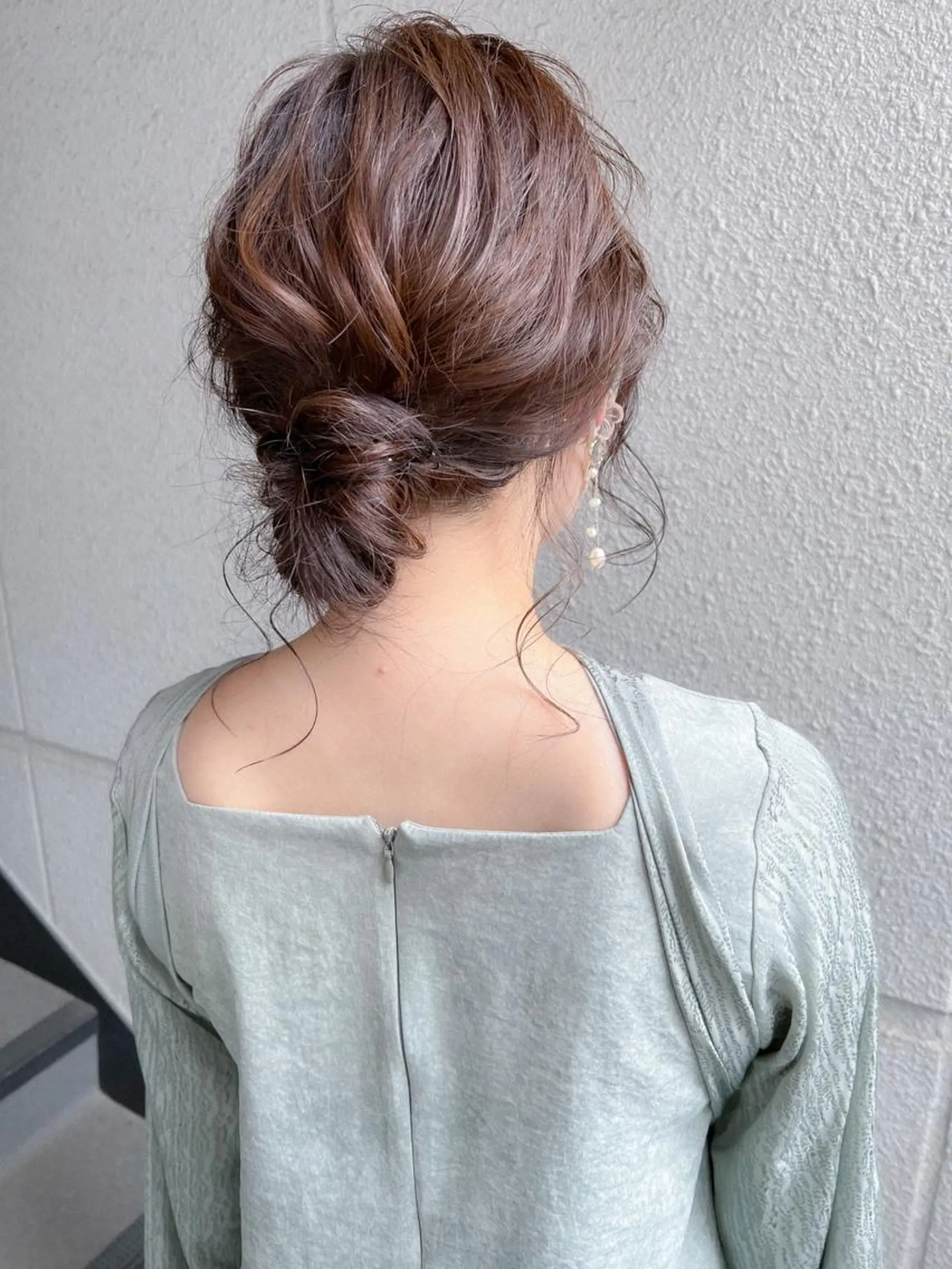 ミディアム ヘアアレンジ ヘアセット カラーパティシエ facce🌼ikoのヘアスタイル